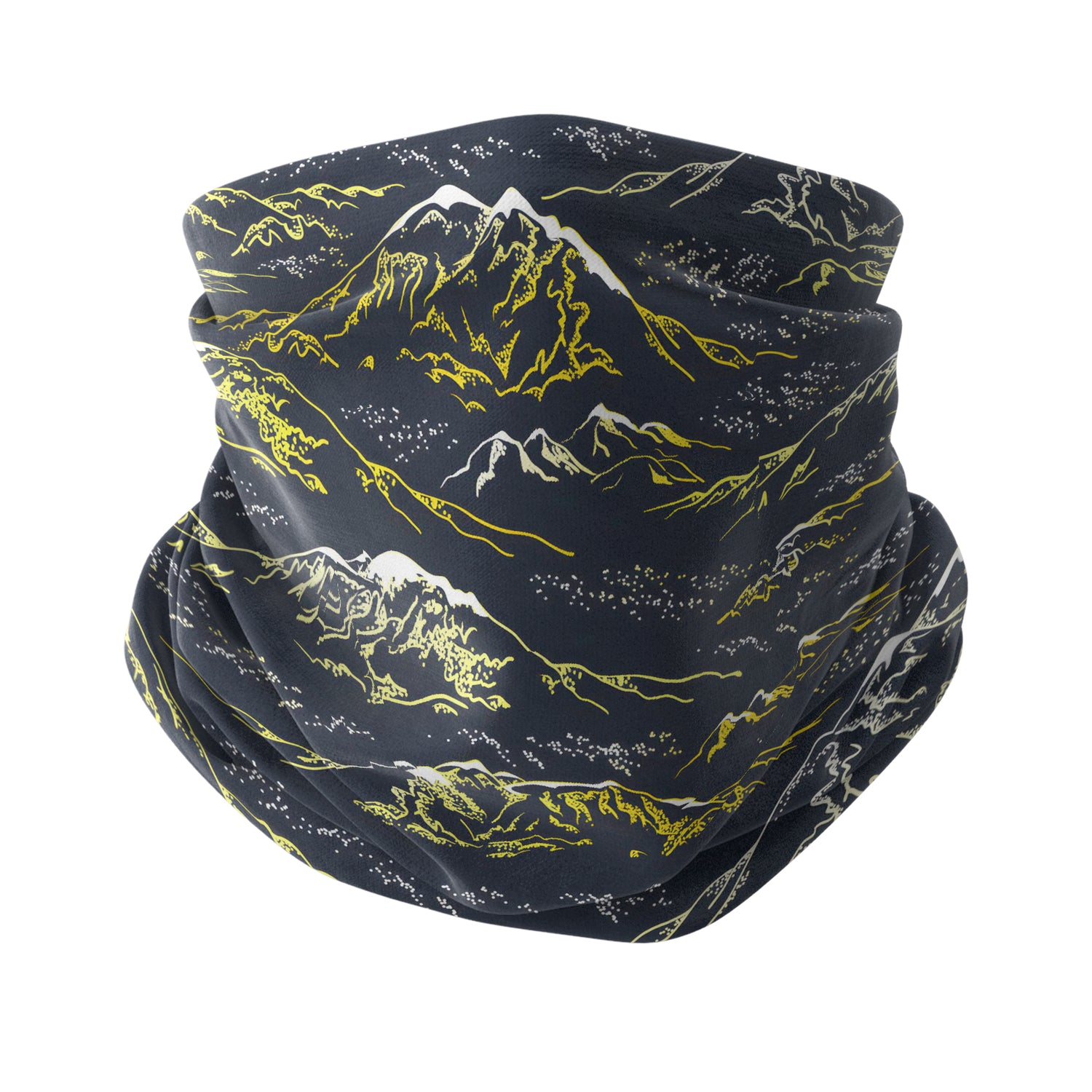 Altın Zirve Dağlar Boyunluk Unisex Neck Gaiter Headwear Outdoor Spor