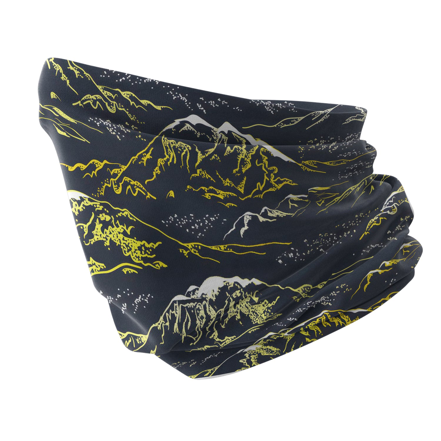 Gold Peak Mountains Neck Gaiter Unisex Neck Gaiter Headwear Outdoor Sports