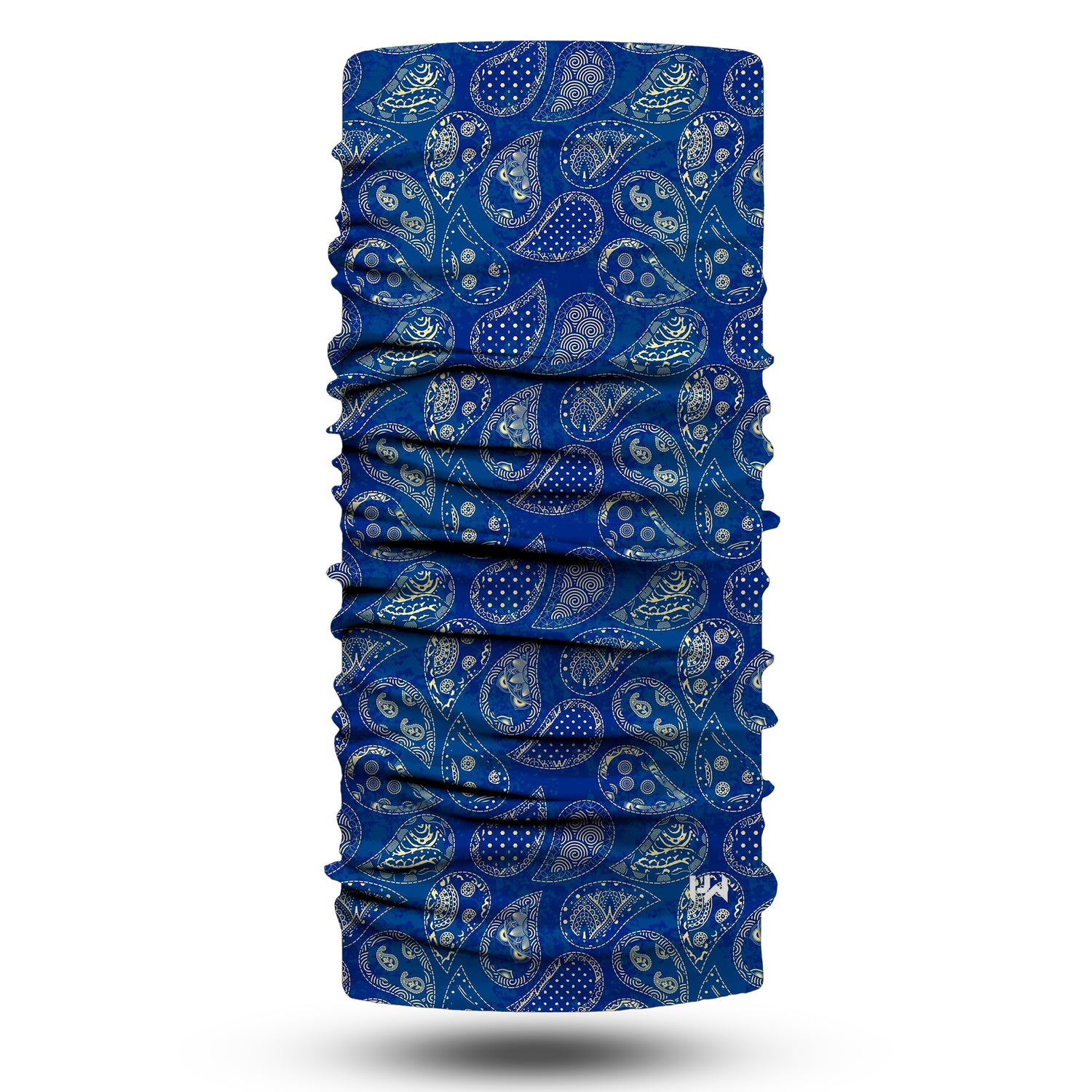 Indigo Shawl Pattern Neck Gaiter Unisex Neck Gaiter Headwear Outdoor Sports