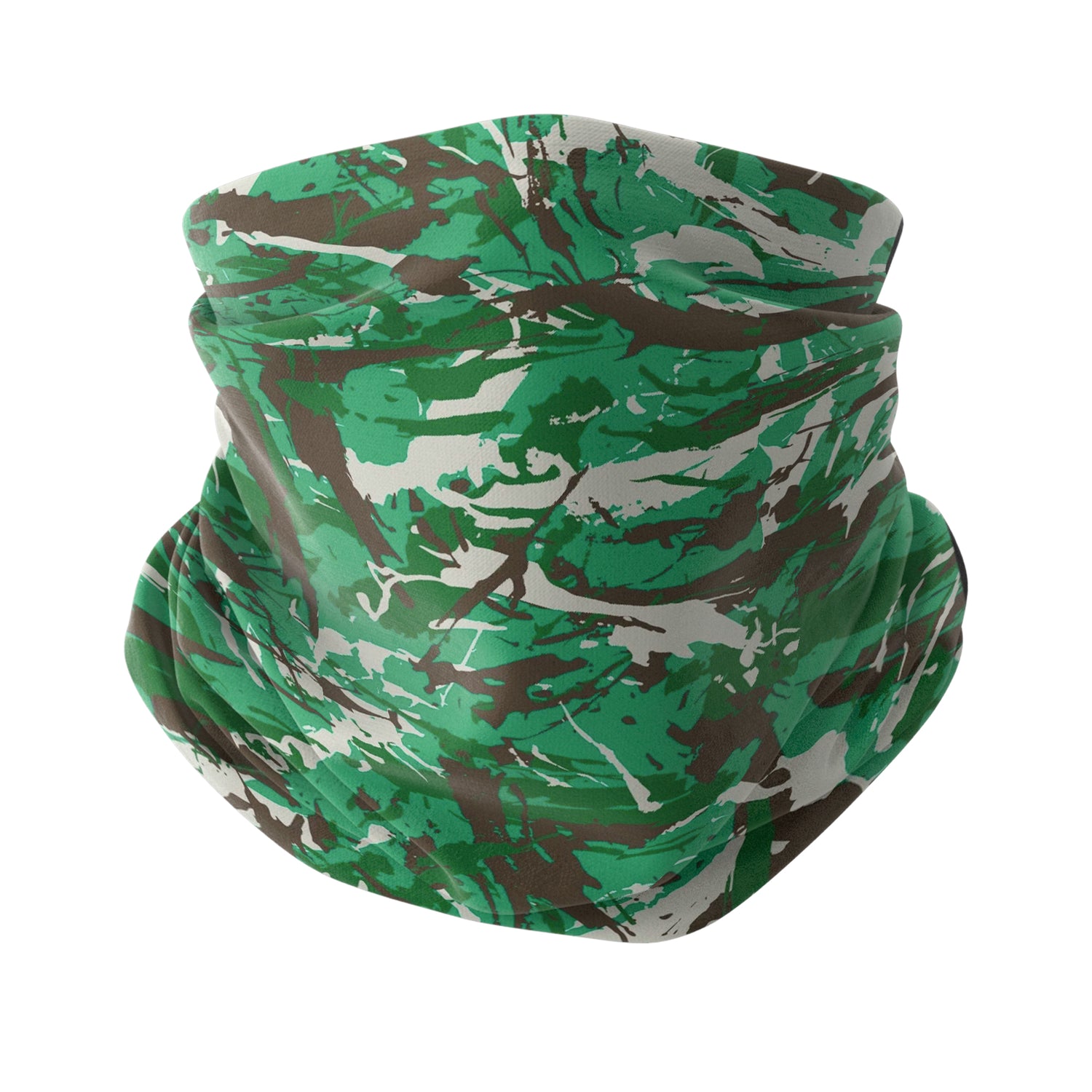 Green Emerald Wild Camouflage Neck Gaiter Unisex Neck Gaiter Headwear Outdoor Sports