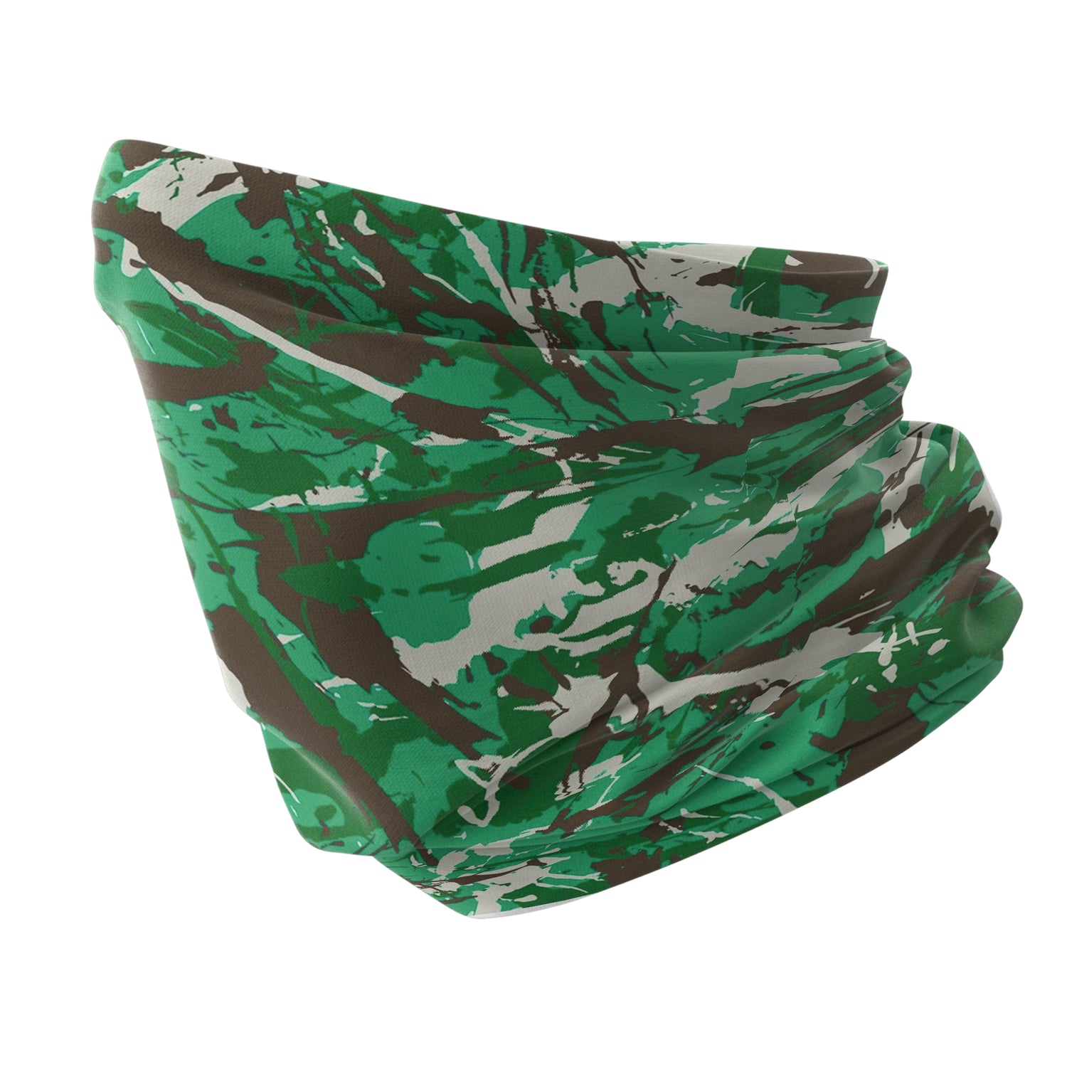Yeşil Zümrüt Vahşi Kamuflaj Boyunluk Unisex Neck Gaiter Headwear Outdoor Spor