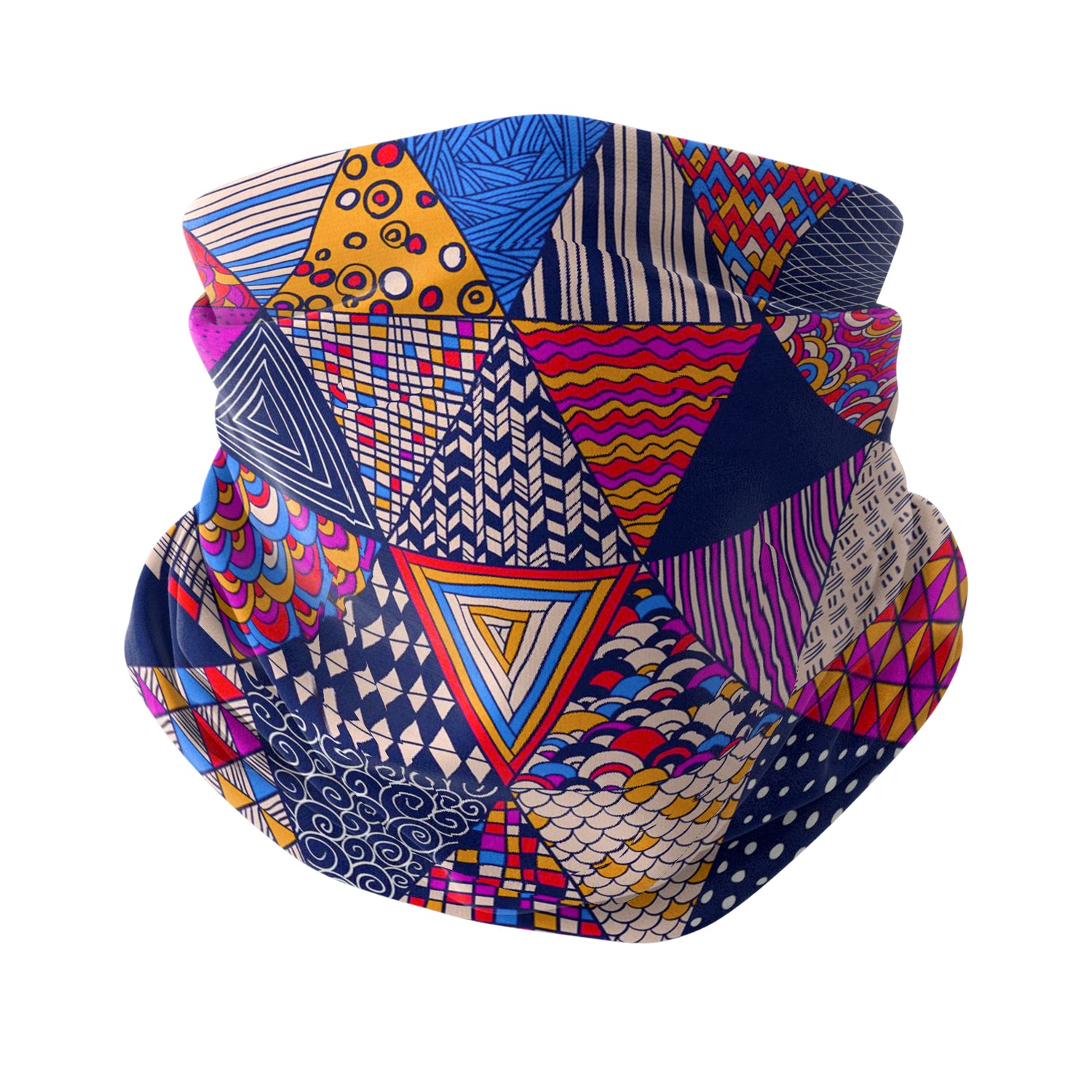 Renkli Mozaik Karalama Boyunluk Unisex Neck Gaiter Headwear Outdoor Spor