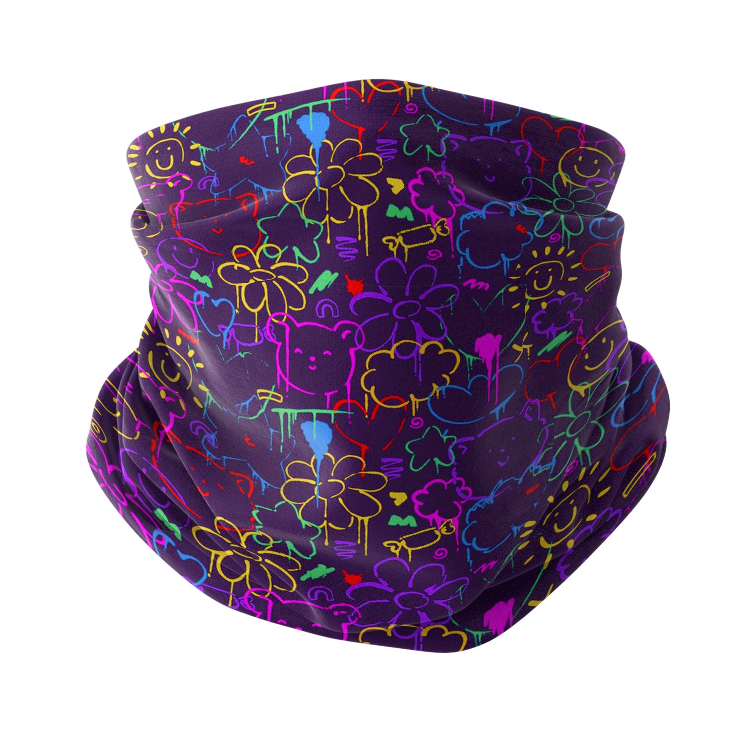 Neon Journey Neck Gaiter Unisex Neck Gaiter Headwear Outdoor Sports