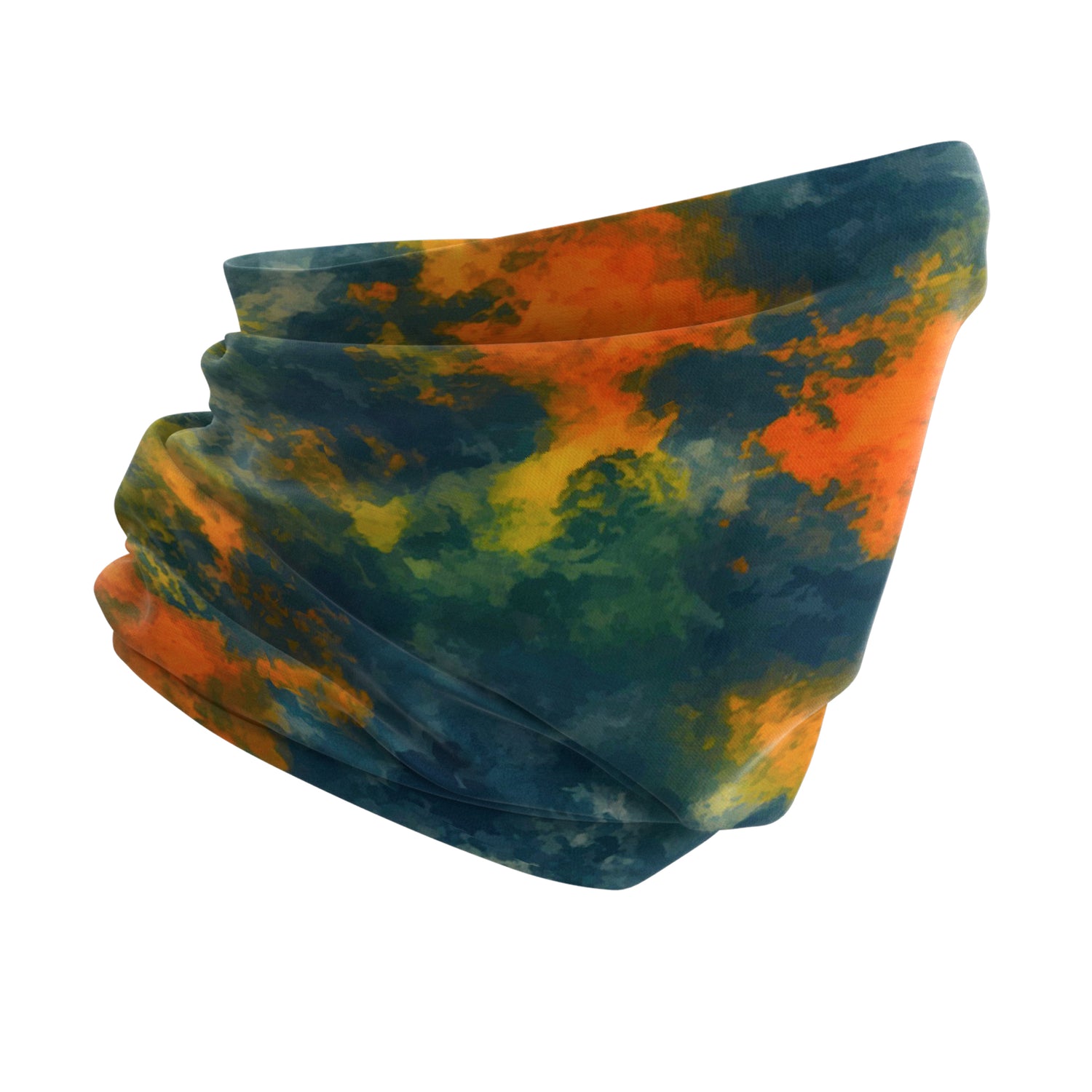 Colorful Fog Tie-Dye Neck Gaiter Unisex Neck Warmer Headwear Outdoor Sports