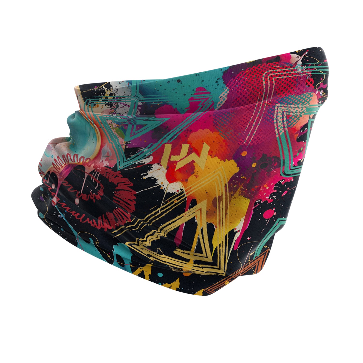 Blue Alpine Pattern Multipurpose Neck Gaiter | Unisex Outdoor Neck Gaiter Bandana