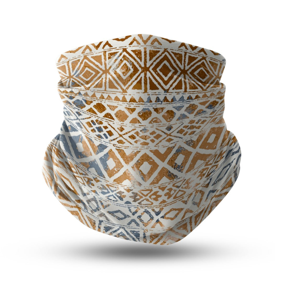 Etnik Vibes CS Desenli Neck Gaiter | Unisex Bandana Boyunluk – Modern etnik tasarım