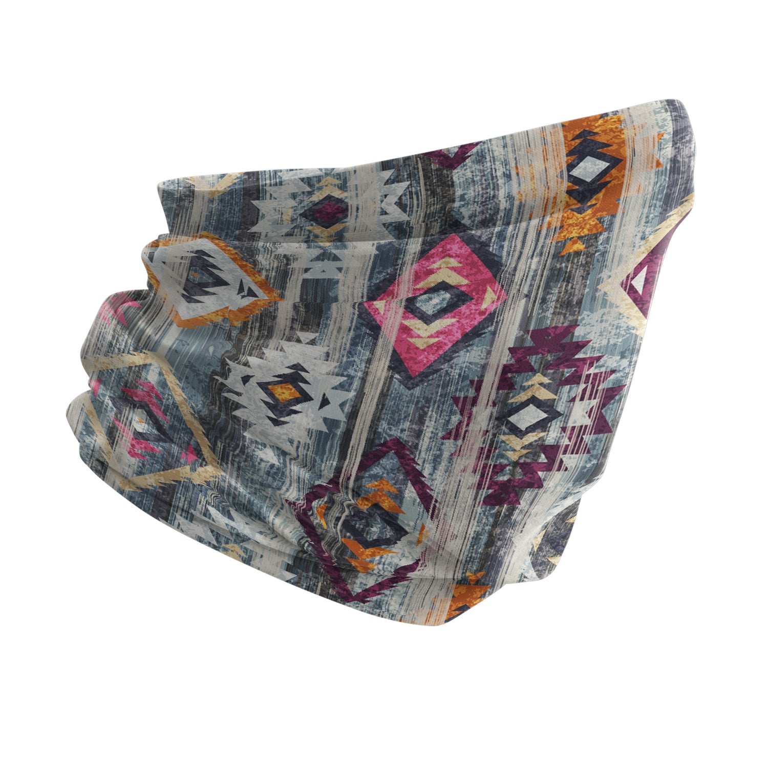 Blue Alpine Pattern Multipurpose Neck Gaiter | Unisex Outdoor Neck Gaiter Bandana