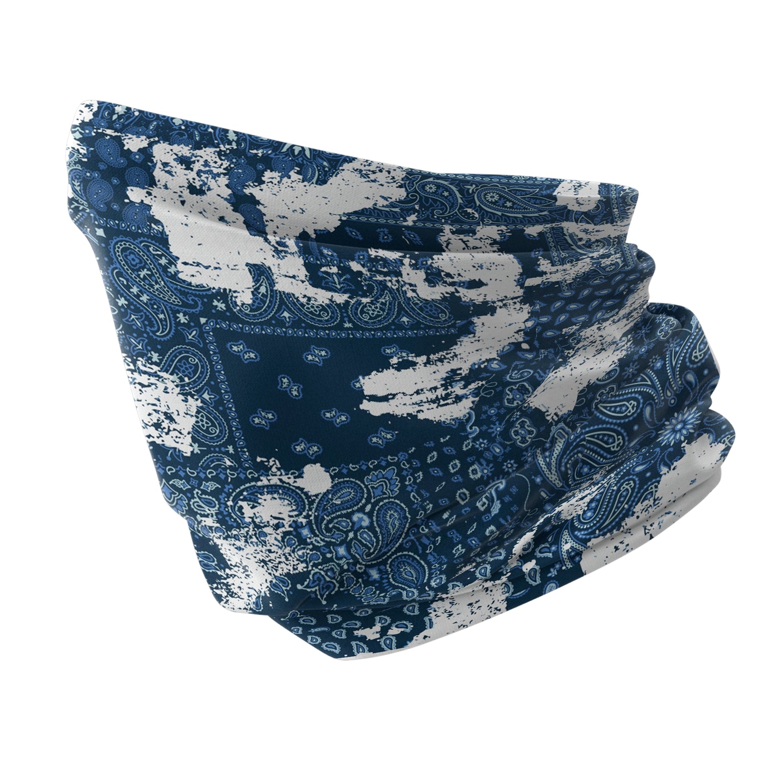 Blue Alpine Pattern Multipurpose Neck Gaiter | Unisex Outdoor Neck Gaiter Bandana