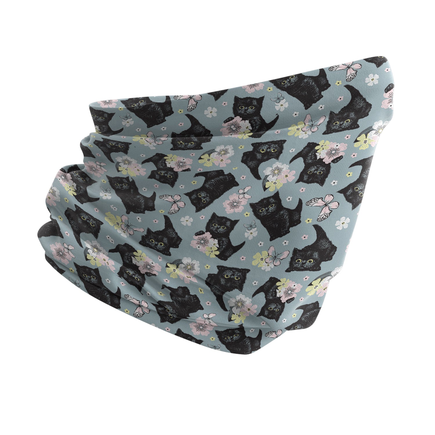 Blue Alpine Pattern Multipurpose Neck Gaiter | Unisex Outdoor Neck Gaiter Bandana