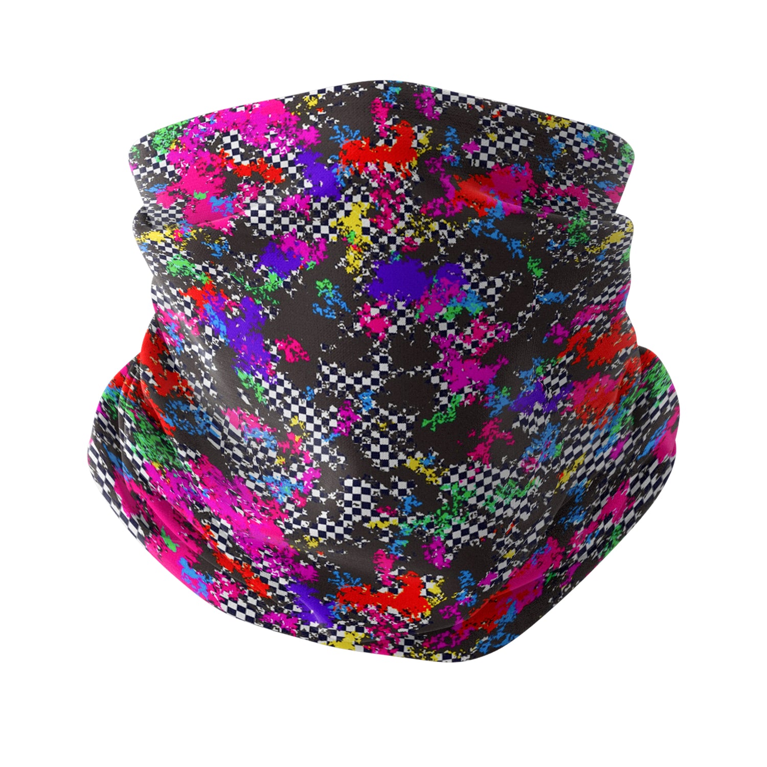 Tribal Spirit Flow Neck Gaiter – Ethnic Motion Series Breathable Bandana Face Cover | Çok Amaçlı Boyunluk