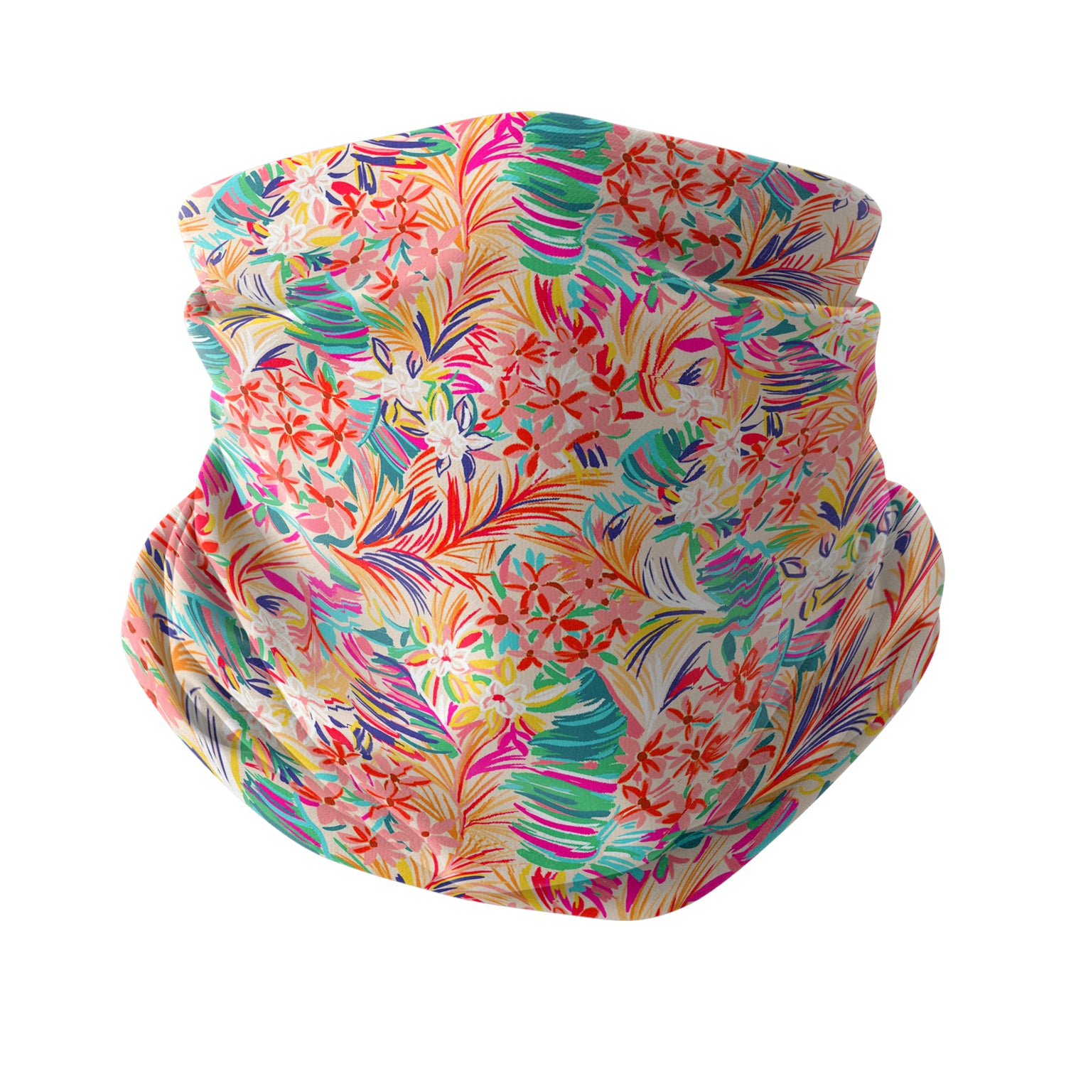 Tropical Leaf Neck Gaiter – Tropical Series Unisex Bandana Boyunluk