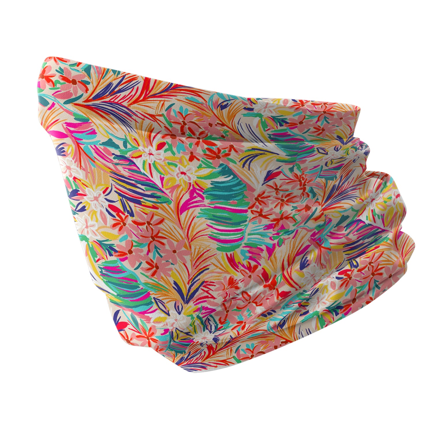Blue Alpine Pattern Multipurpose Neck Gaiter | Unisex Outdoor Neck Gaiter Bandana