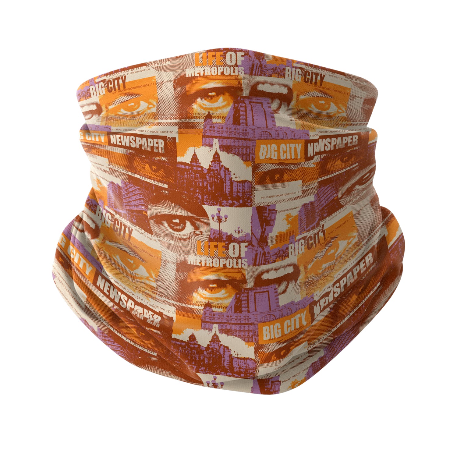 Big City View Neck Gaiter – Urban Lifestyle Series Unisex Bandana Boyunluk