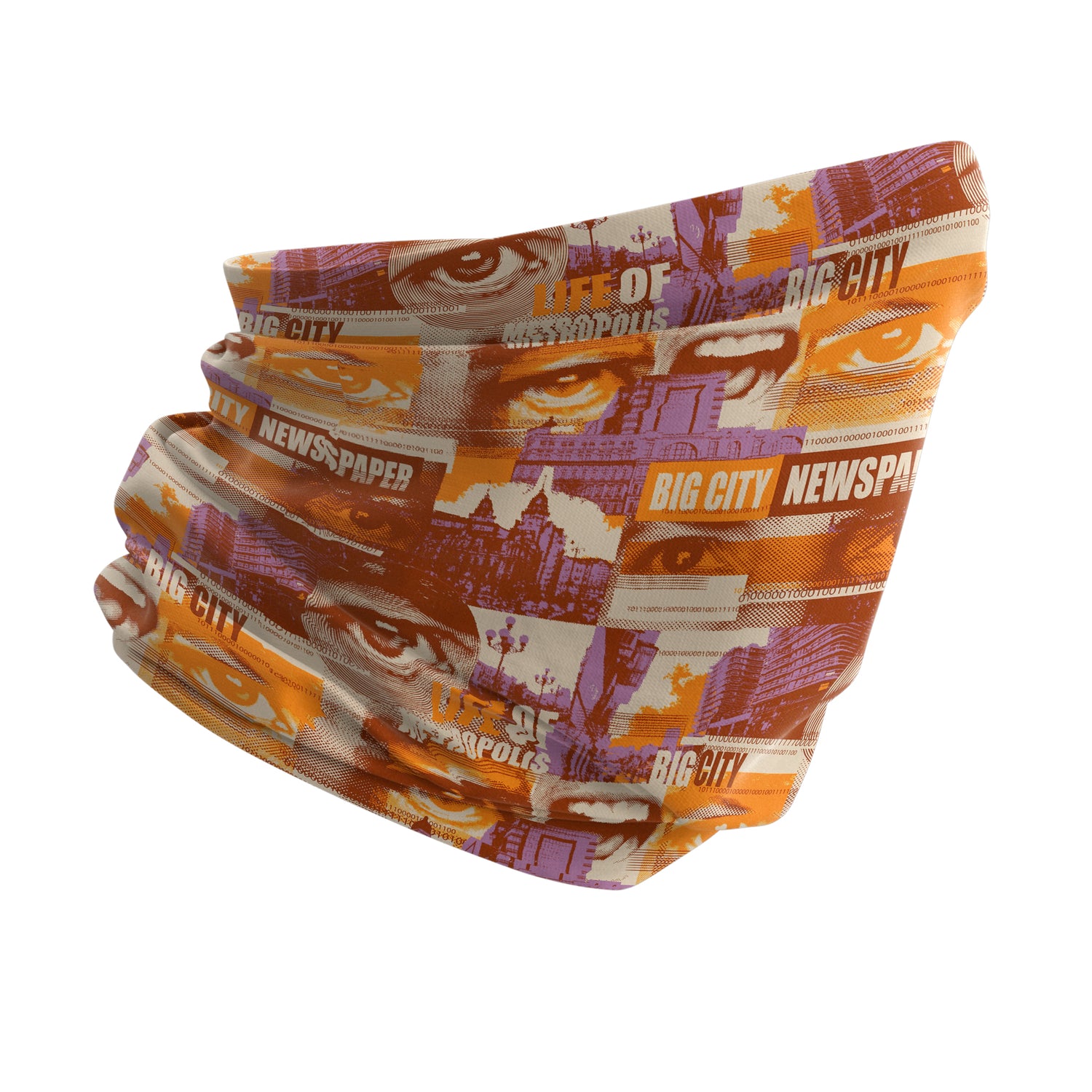 Blue Alpine Pattern Multipurpose Neck Gaiter | Unisex Outdoor Neck Gaiter Bandana