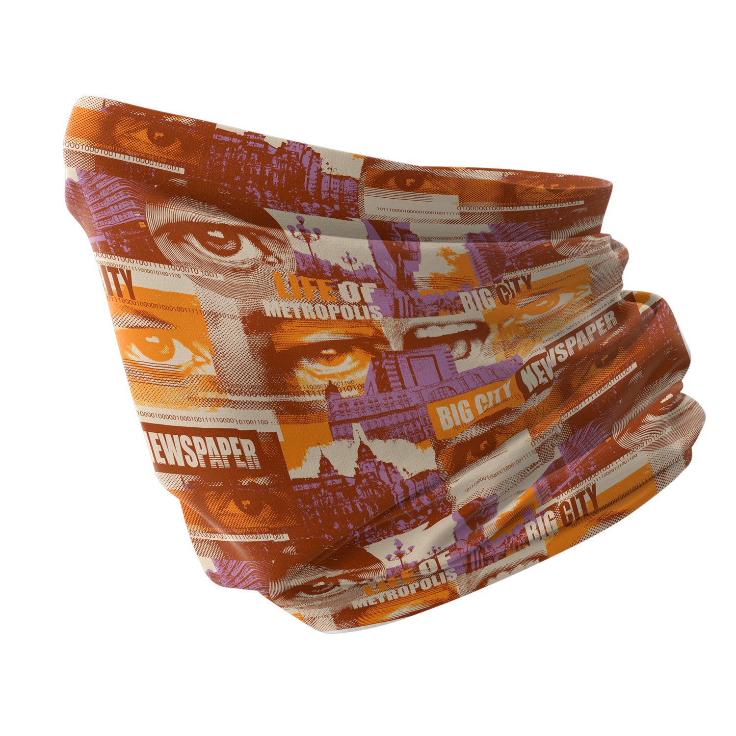 Blue Alpine Pattern Multipurpose Neck Gaiter | Unisex Outdoor Neck Gaiter Bandana