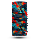 Blue Alpine Pattern Multipurpose Neck Gaiter | Unisex Outdoor Neck Gaiter Bandana