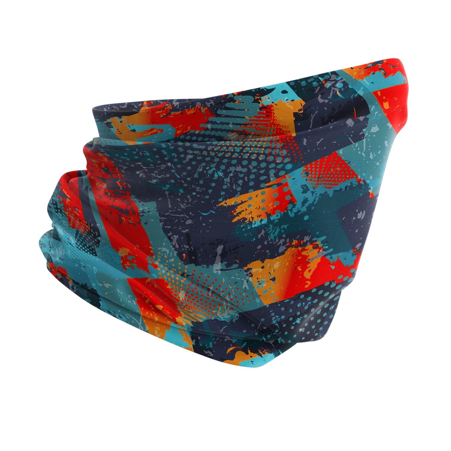 Blue Alpine Pattern Multipurpose Neck Gaiter | Unisex Outdoor Neck Gaiter Bandana