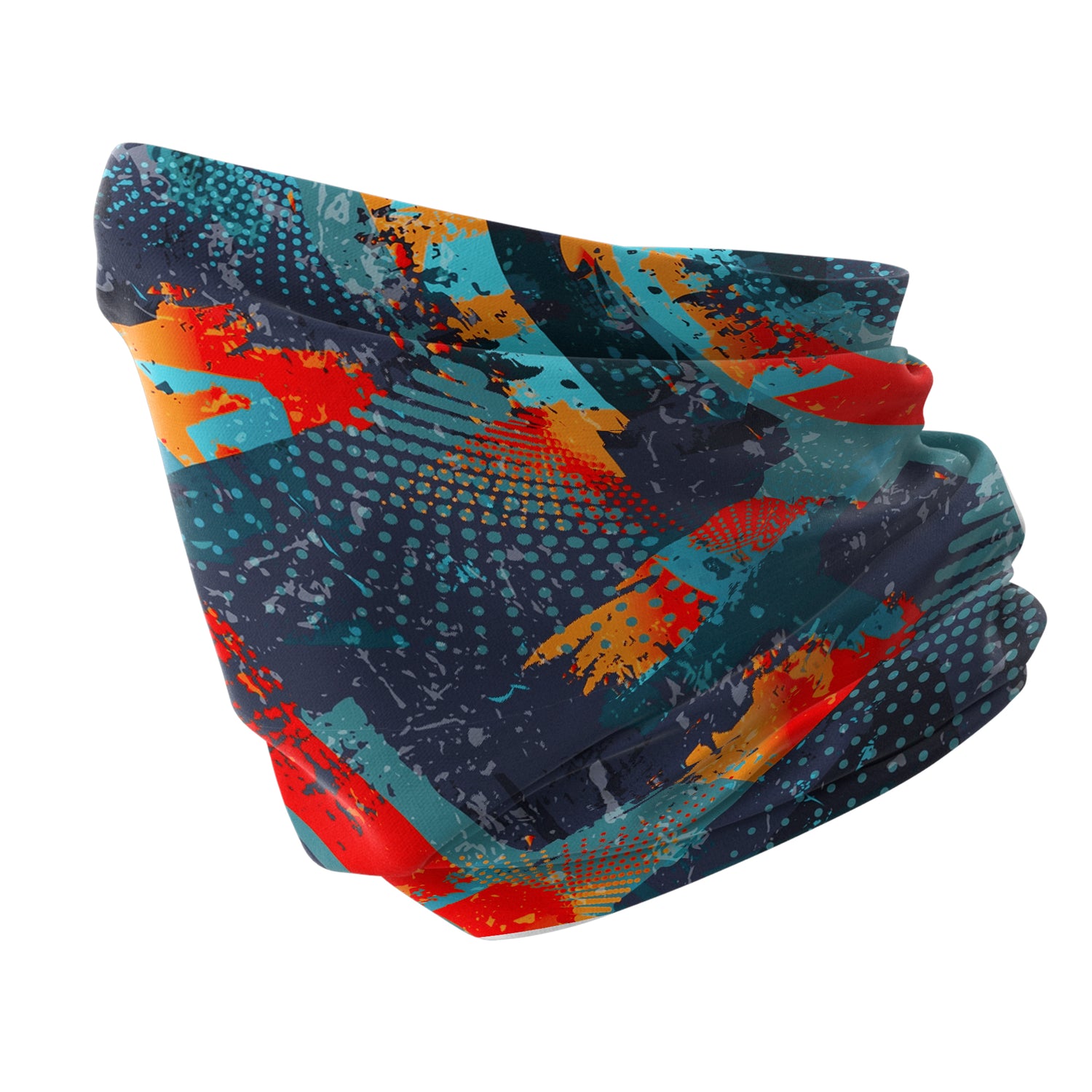 Blue Alpine Pattern Multipurpose Neck Gaiter | Unisex Outdoor Neck Gaiter Bandana
