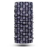 Blue Alpine Pattern Multipurpose Neck Gaiter | Unisex Outdoor Neck Gaiter Bandana