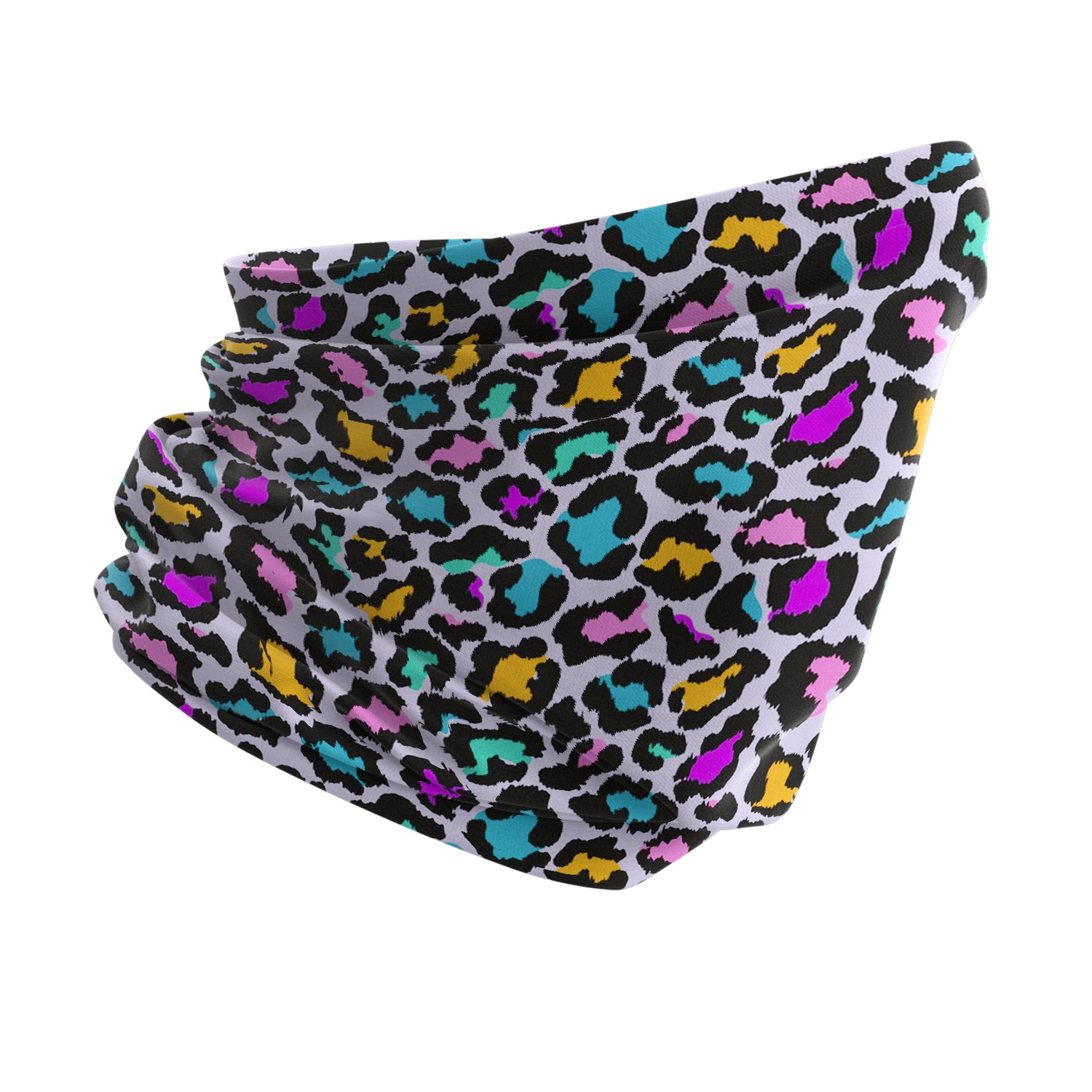 Wild Leopard Neck Gaiter – Animal Pattern Series Unisex Bandana Boyunluk
