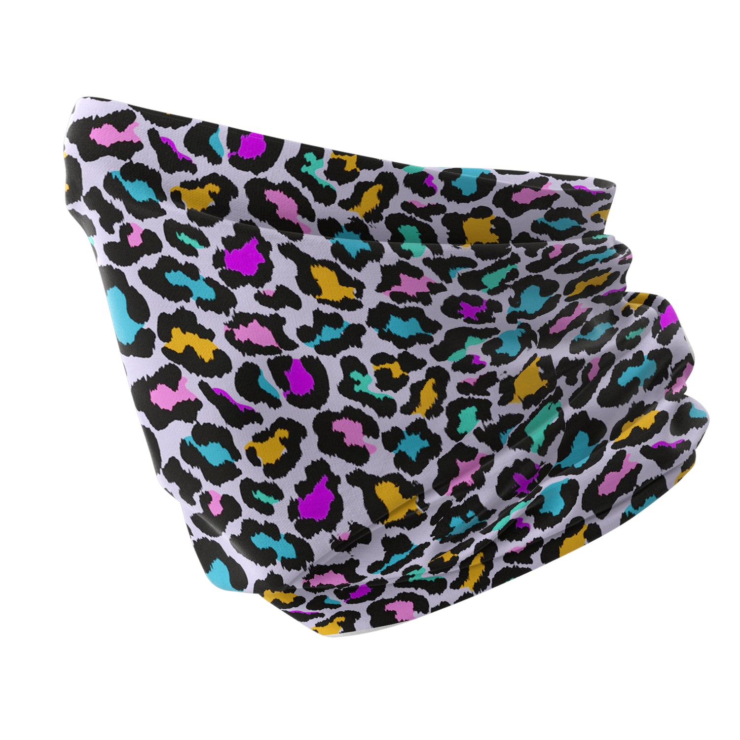 Wild Leopard Neck Gaiter – Animal Pattern Series Unisex Bandana Boyunluk