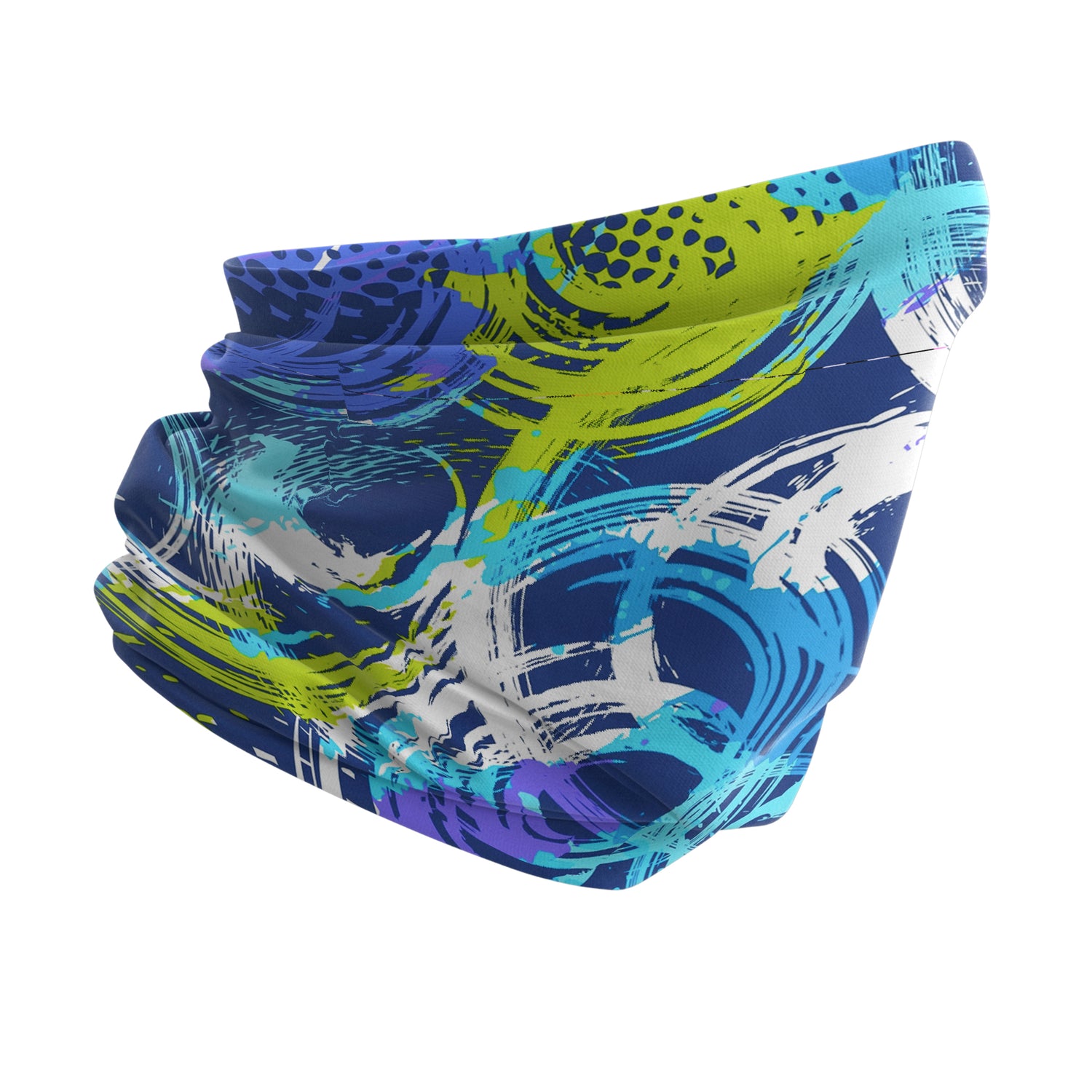 Blue Alpine Pattern Multipurpose Neck Gaiter | Unisex Outdoor Neck Gaiter Bandana