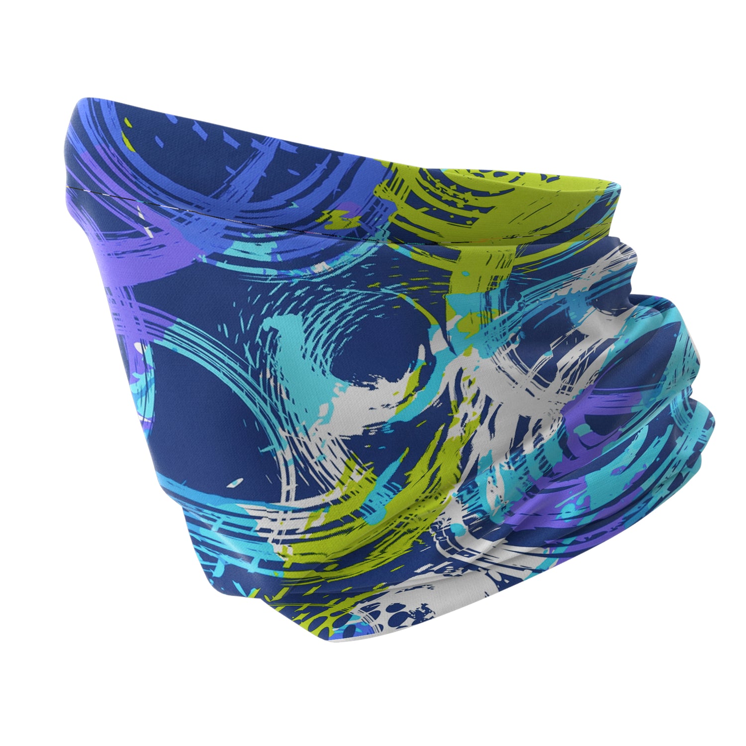Blue Alpine Pattern Multipurpose Neck Gaiter | Unisex Outdoor Neck Gaiter Bandana