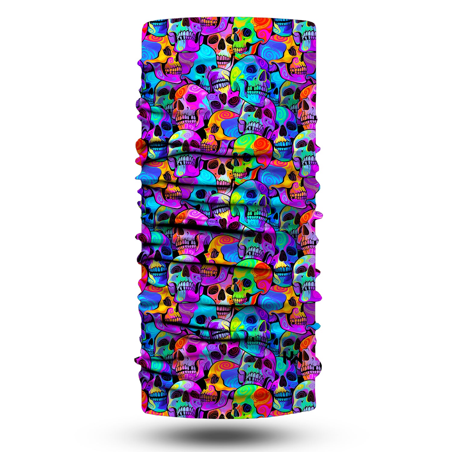 Colorwave Skull Neck Gaiter – Skull Art Series Unisex Bandana Boyunluk