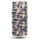 Blue Alpine Pattern Multipurpose Neck Gaiter | Unisex Outdoor Neck Gaiter Bandana