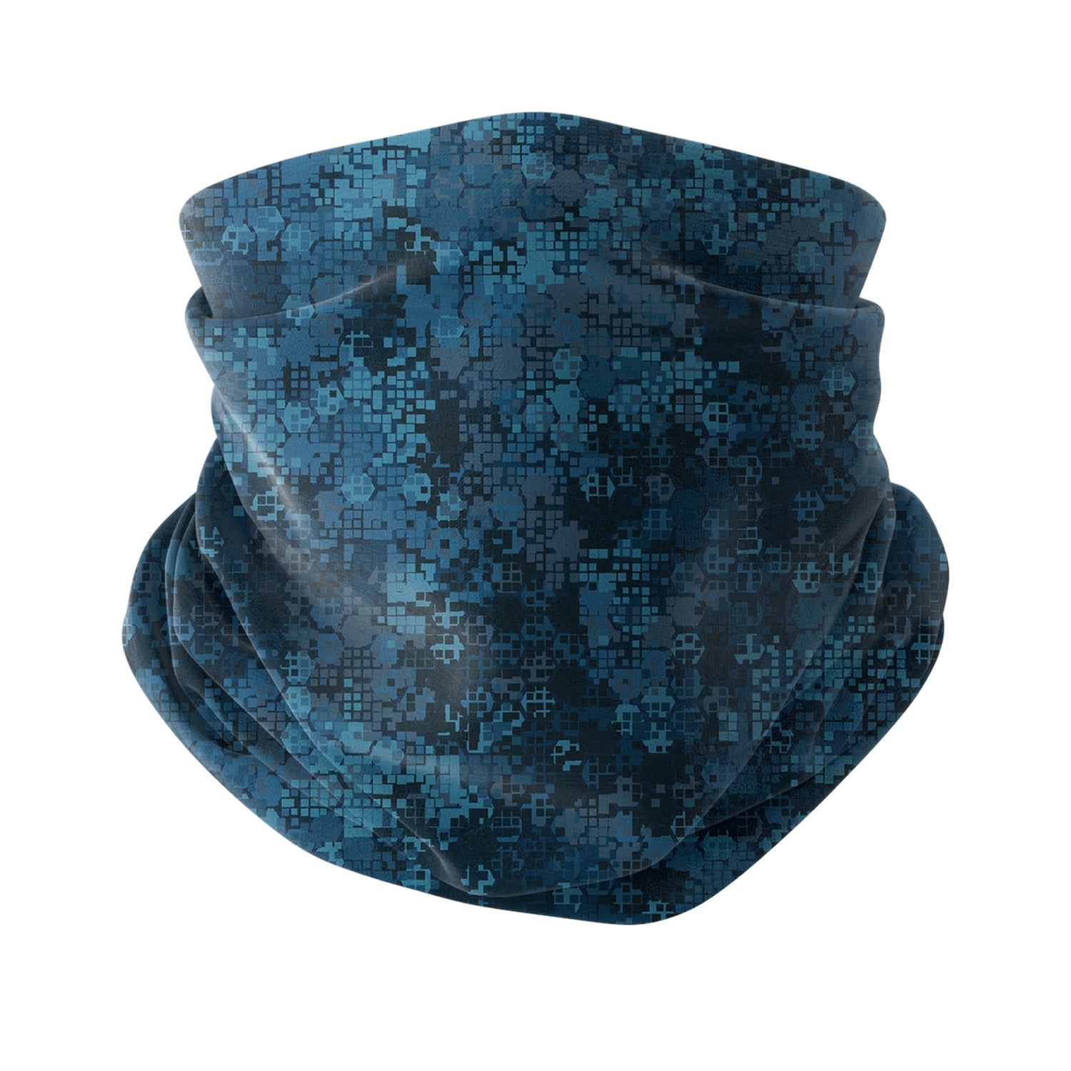 Blue Alpine Pattern Multipurpose Neck Gaiter | Unisex Outdoor Neck Gaiter Bandana