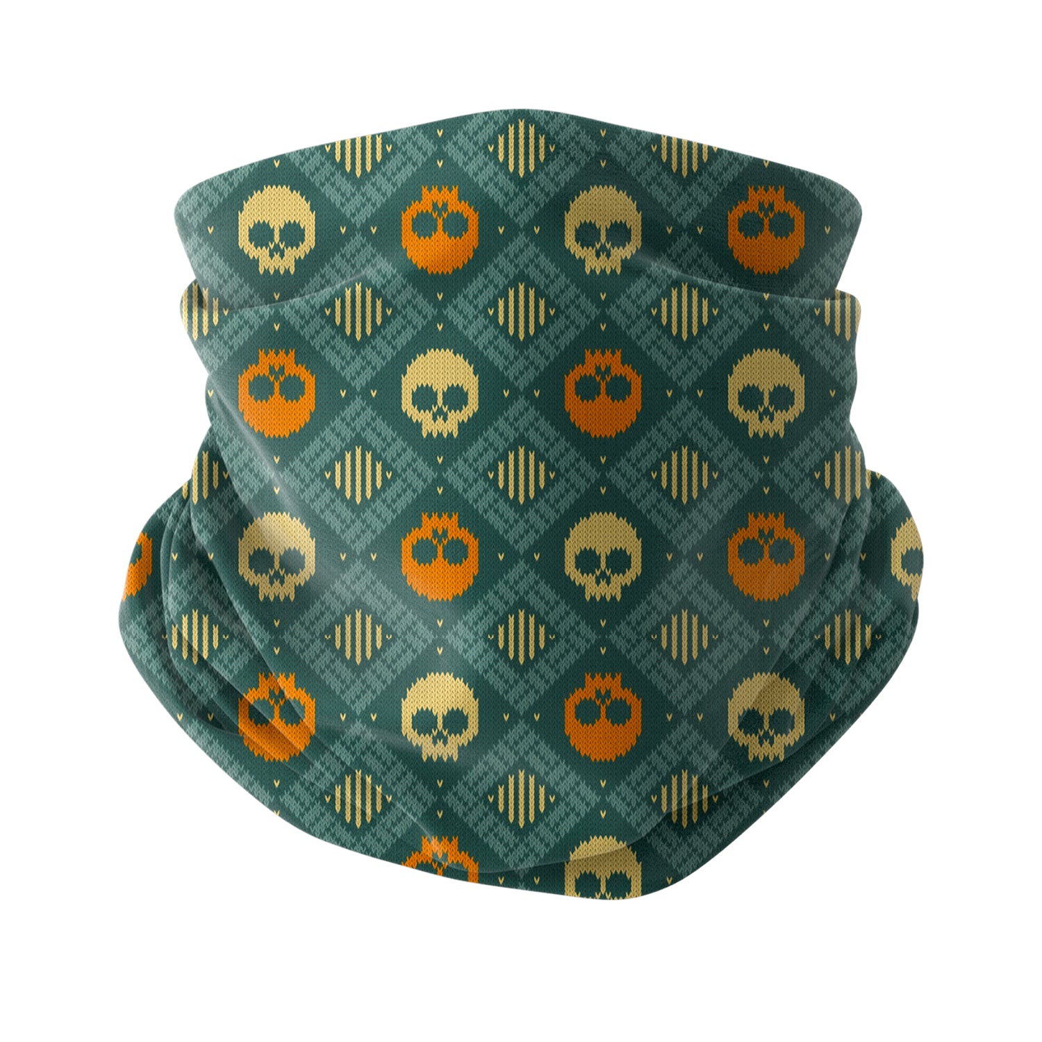 Blue Alpine Pattern Multipurpose Neck Gaiter | Unisex Outdoor Neck Gaiter Bandana