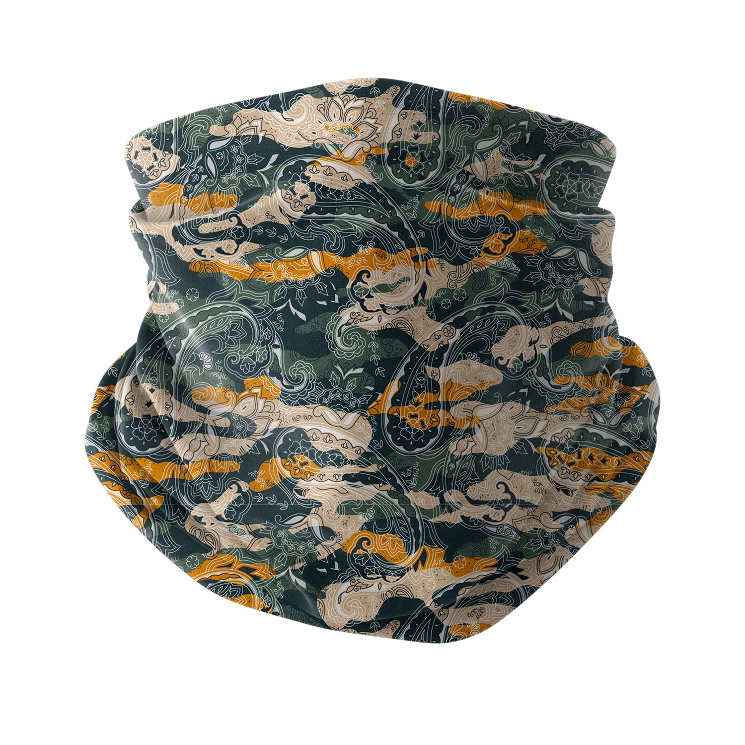 Blue Alpine Pattern Multipurpose Neck Gaiter | Unisex Outdoor Neck Gaiter Bandana