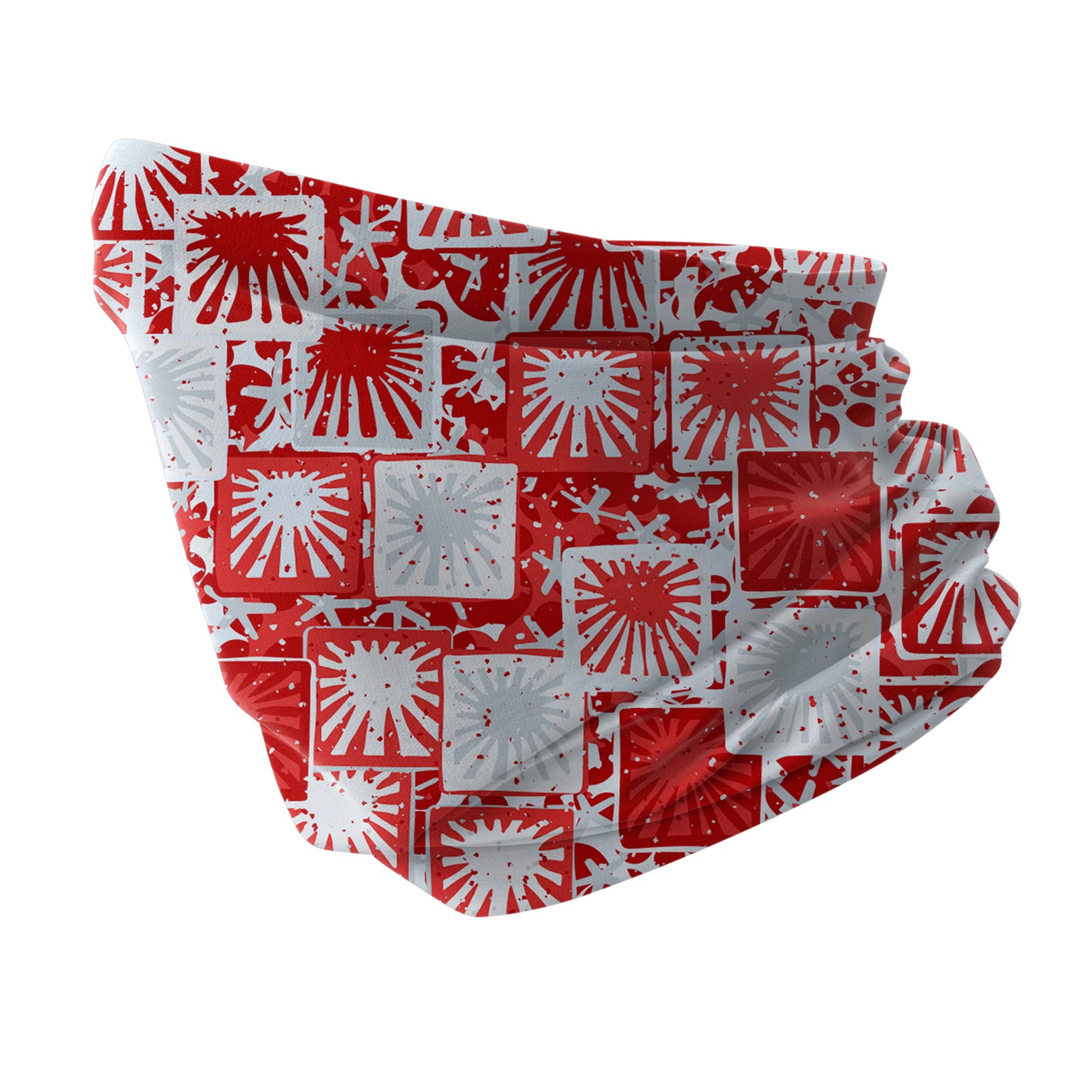 Blue Alpine Pattern Multipurpose Neck Gaiter | Unisex Outdoor Neck Gaiter Bandana