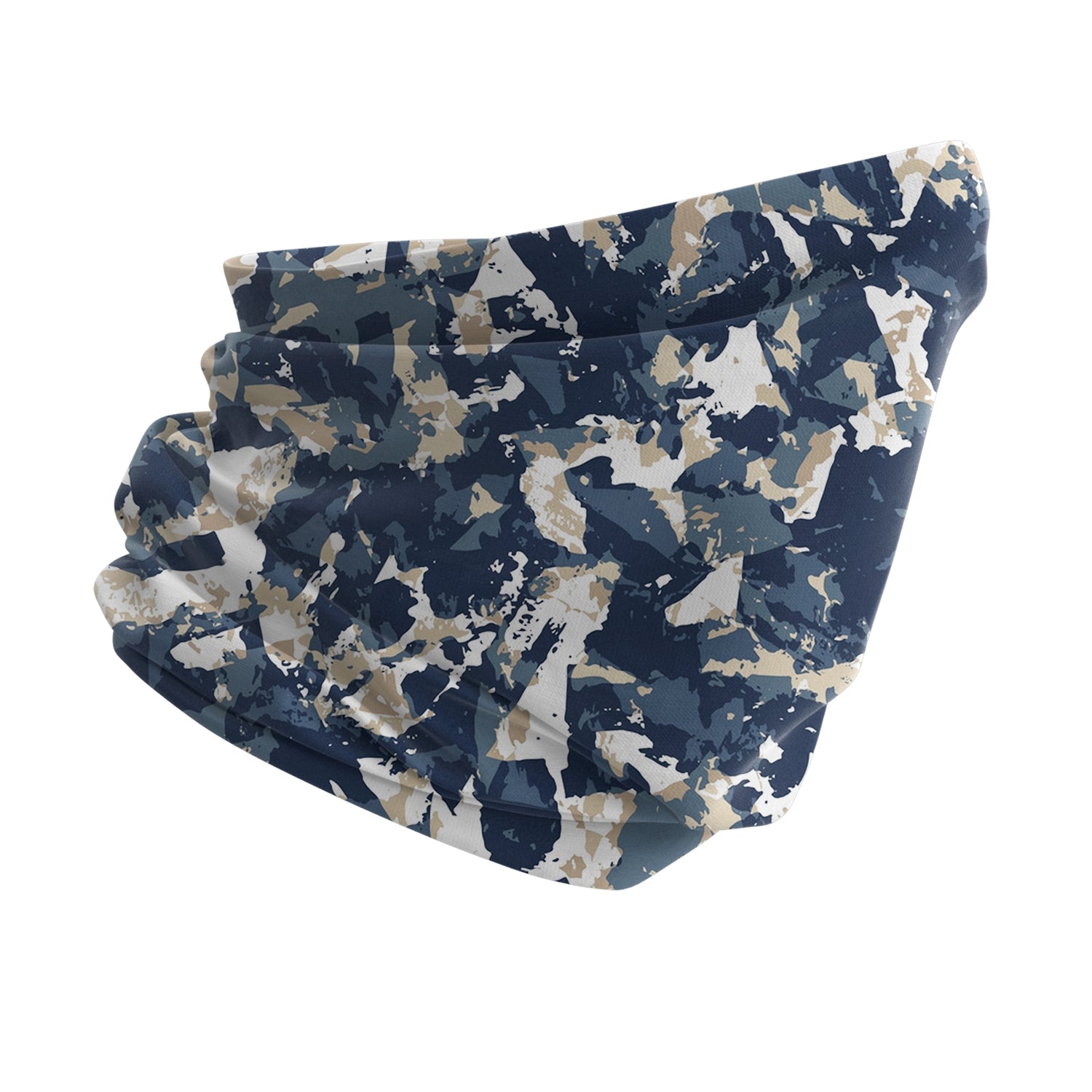 Blue Alpine Pattern Multipurpose Neck Gaiter | Unisex Outdoor Neck Gaiter Bandana
