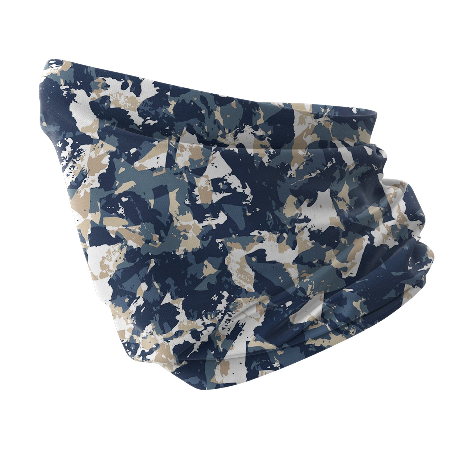 Blue Alpine Pattern Multipurpose Neck Gaiter | Unisex Outdoor Neck Gaiter Bandana