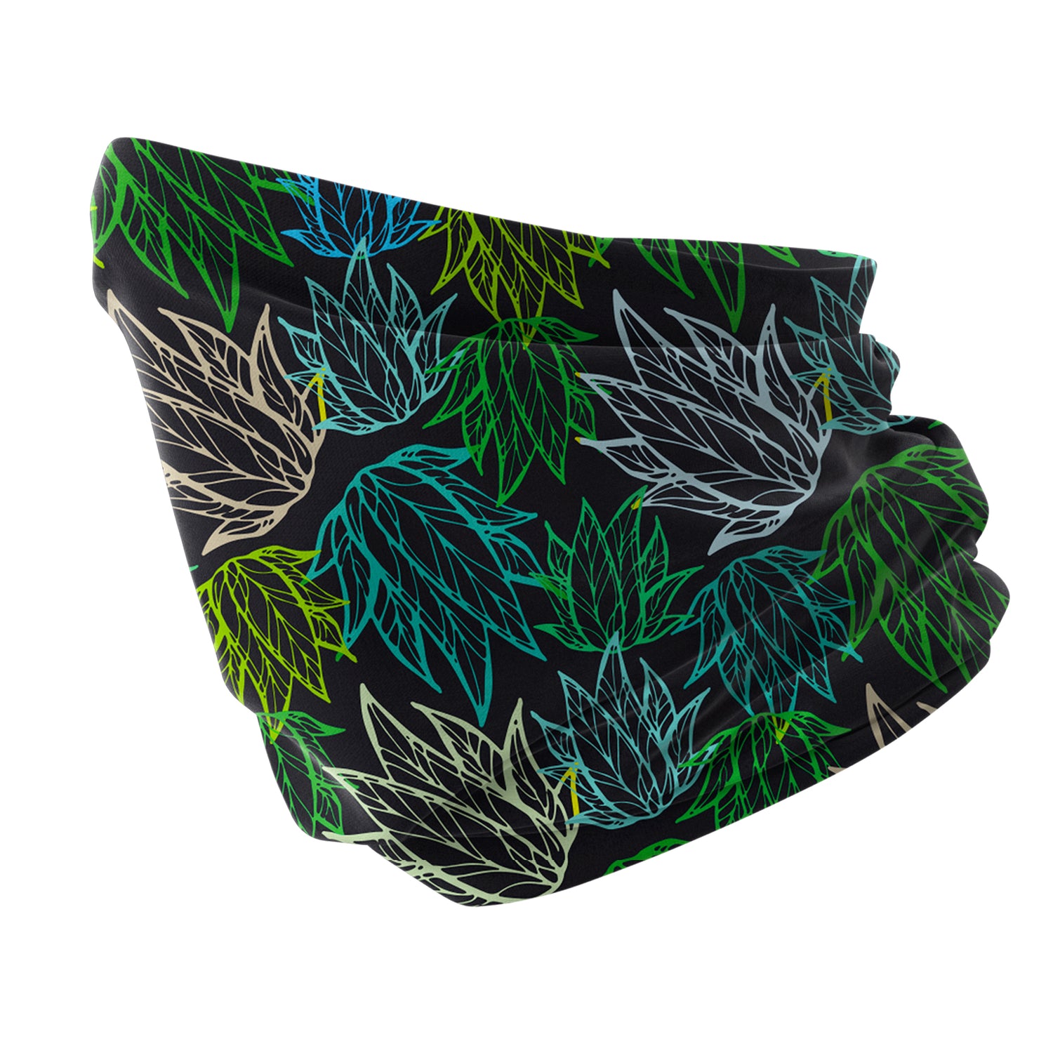 Blue Alpine Pattern Multipurpose Neck Gaiter | Unisex Outdoor Neck Gaiter Bandana
