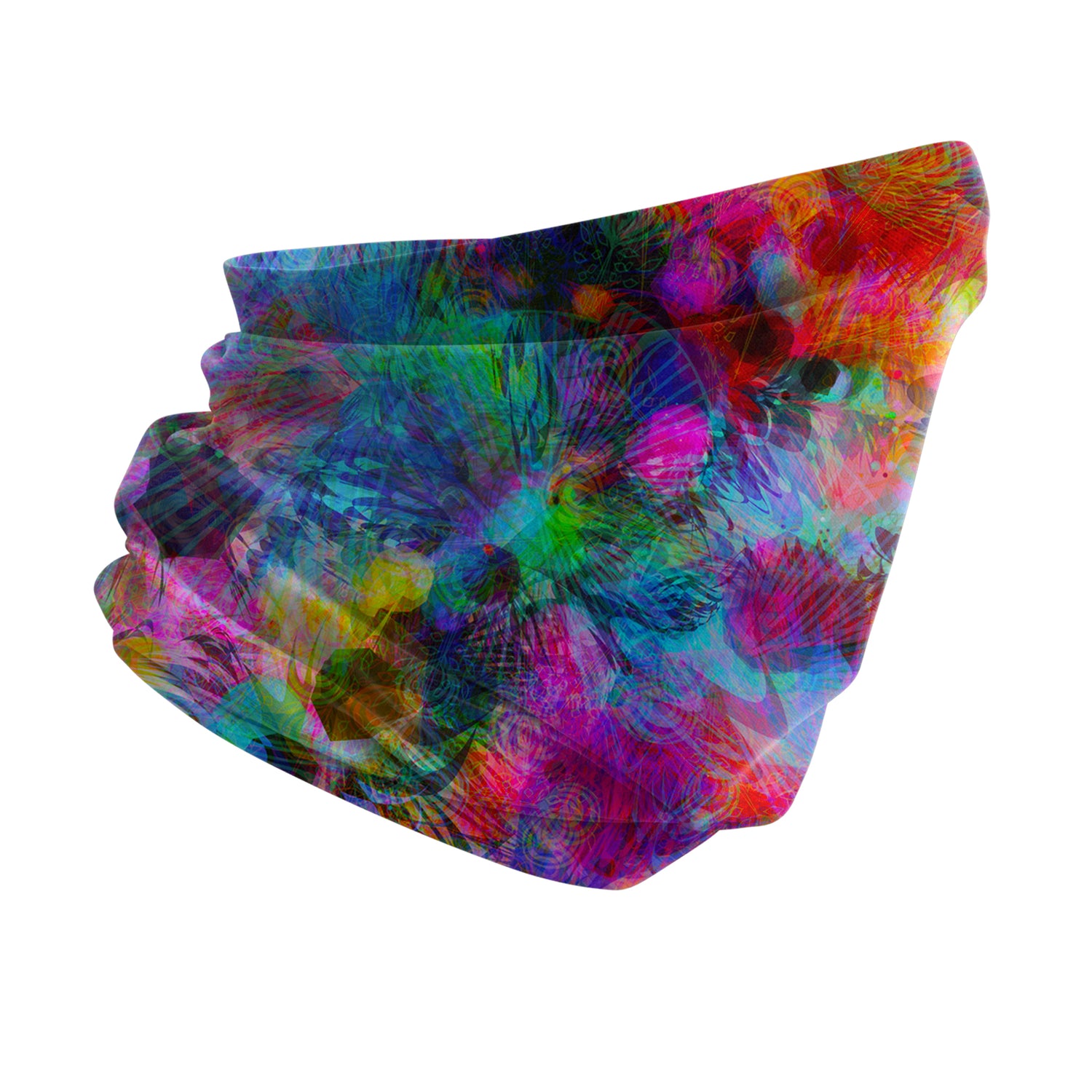 Blue Alpine Pattern Multipurpose Neck Gaiter | Unisex Outdoor Neck Gaiter Bandana