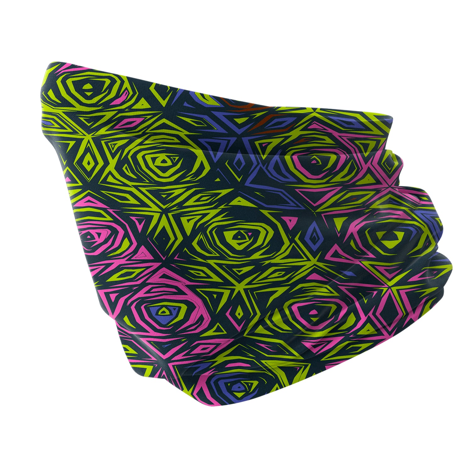 Blue Alpine Pattern Multipurpose Neck Gaiter | Unisex Outdoor Neck Gaiter Bandana