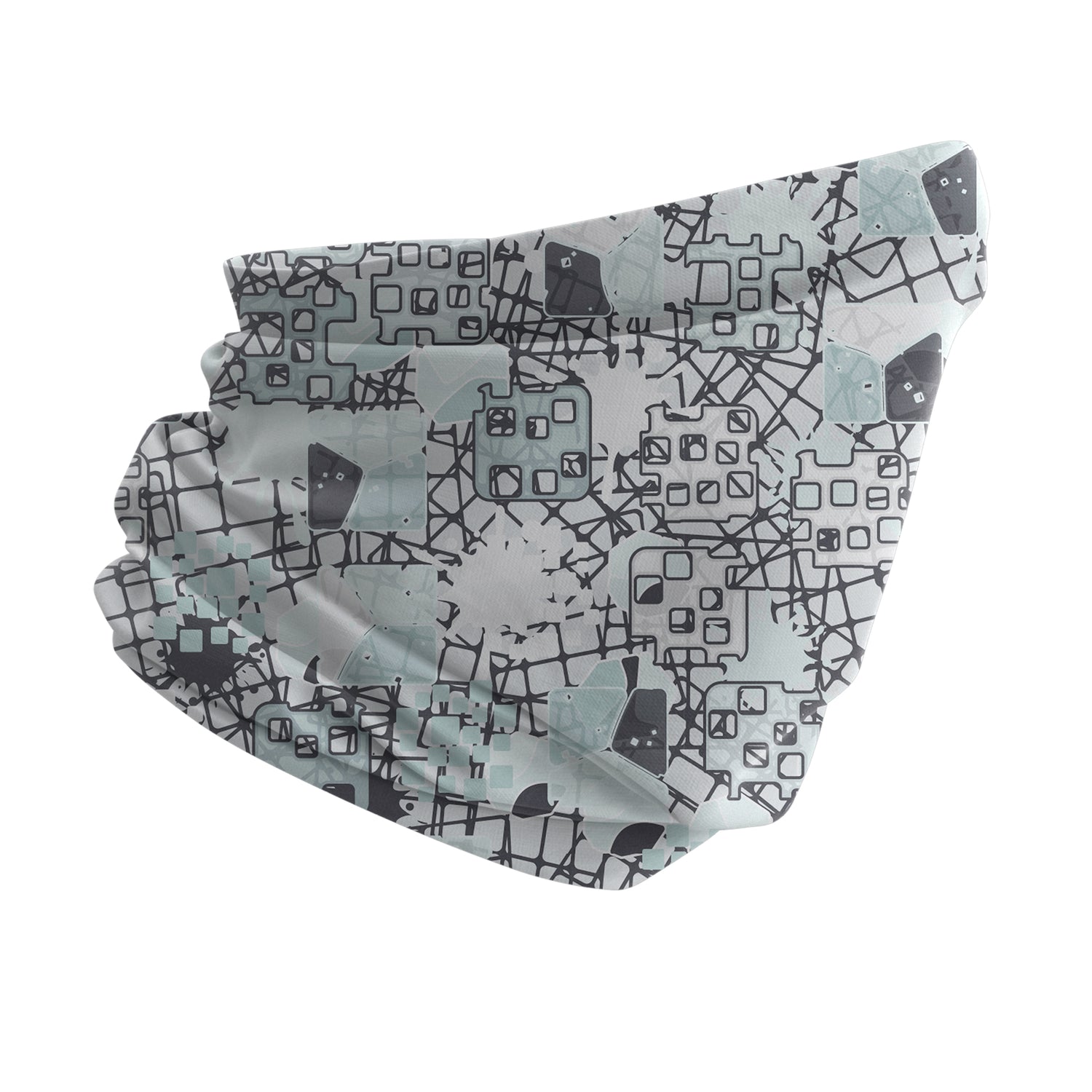 GeoFlow Neck Gaiter – Geometric Flow Series Unisex Bandana Boyunluk