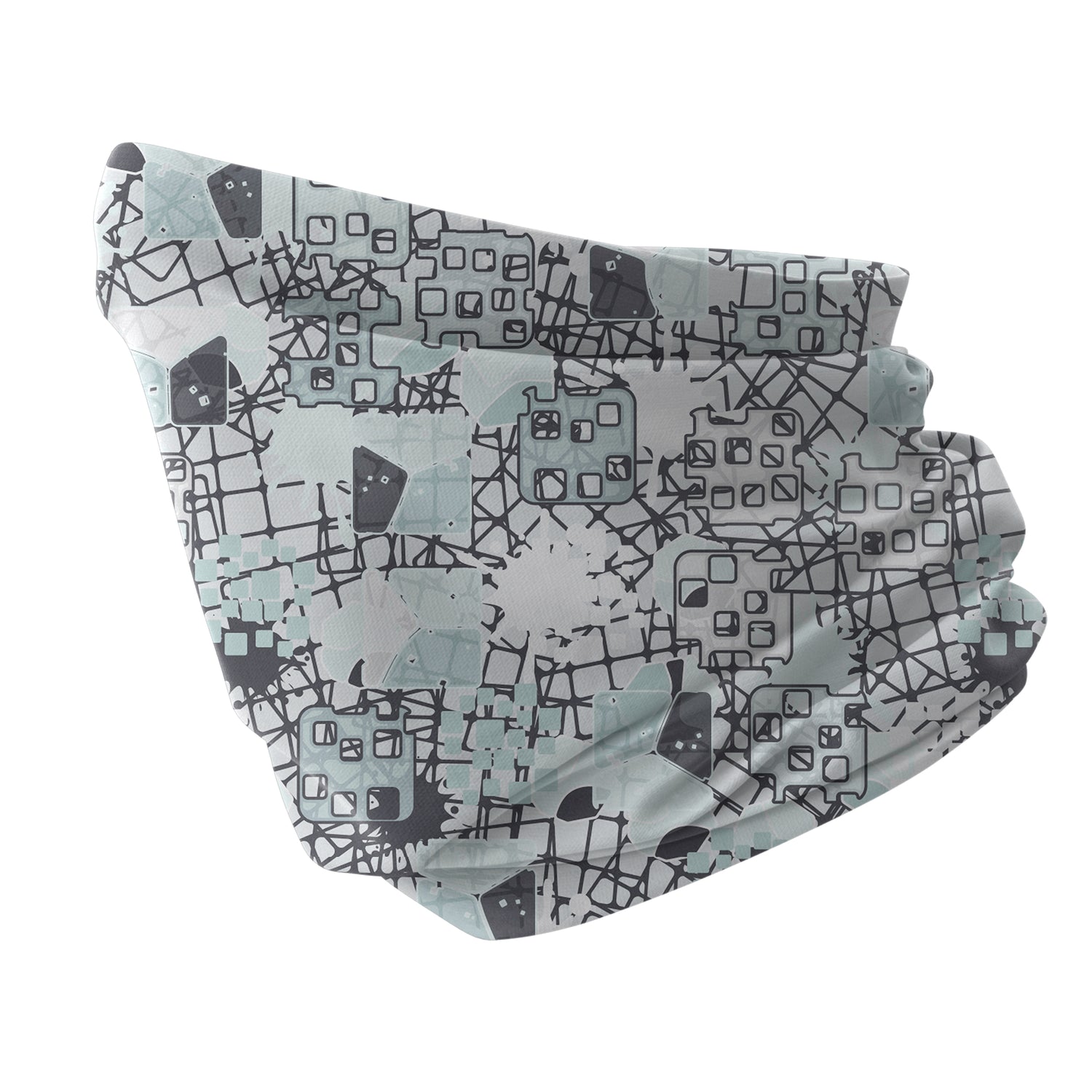 GeoFlow Neck Gaiter – Geometric Flow Series Unisex Bandana Boyunluk