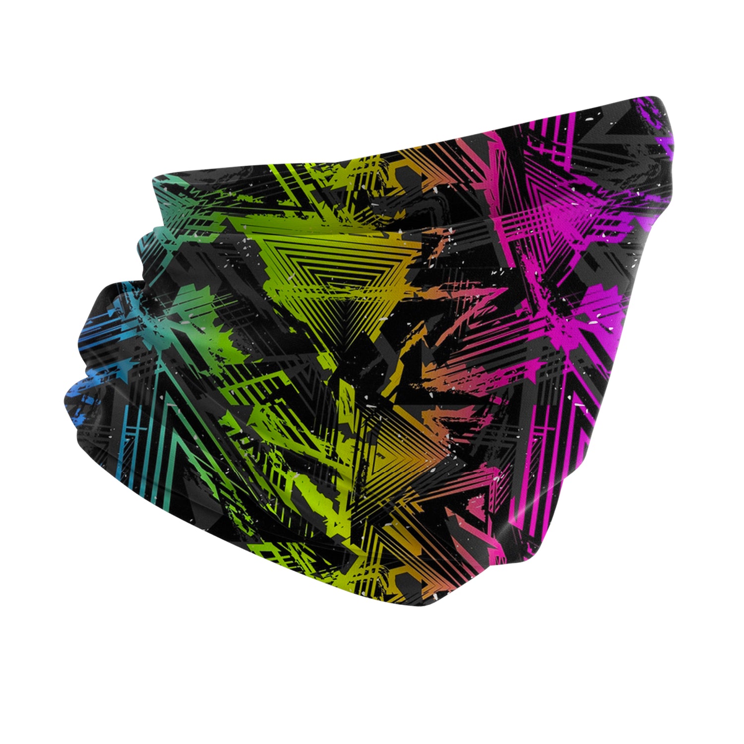 Tribal Spiral Neck Gaiter – Ethnic Pattern Series Unisex Bandana Boyunluk