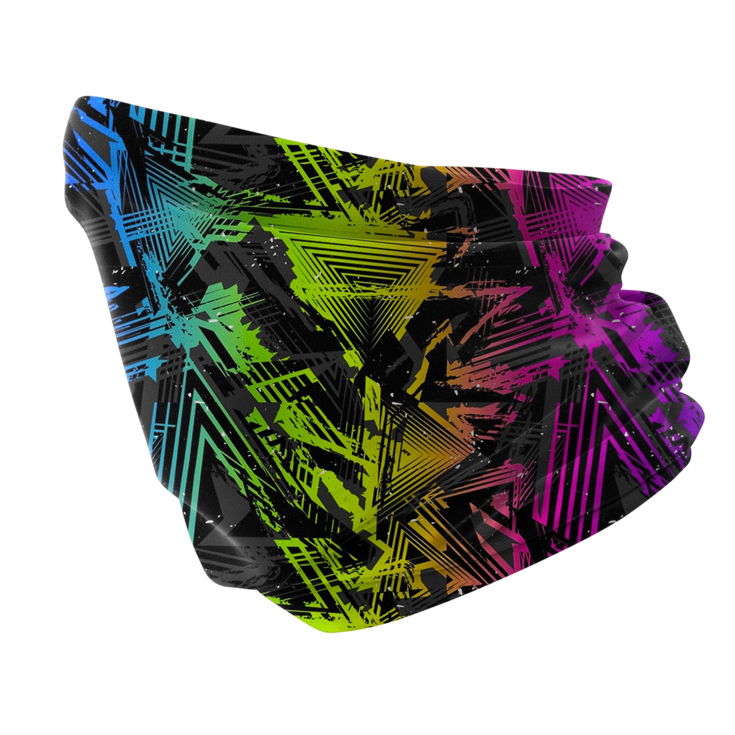 Tribal Spiral Neck Gaiter – Ethnic Pattern Series Unisex Bandana Boyunluk