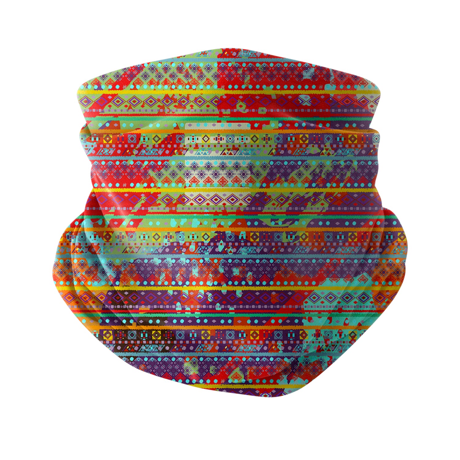 Amber Wave Neck Gaiter – Warm Tone Series Unisex Bandana Boyunluk