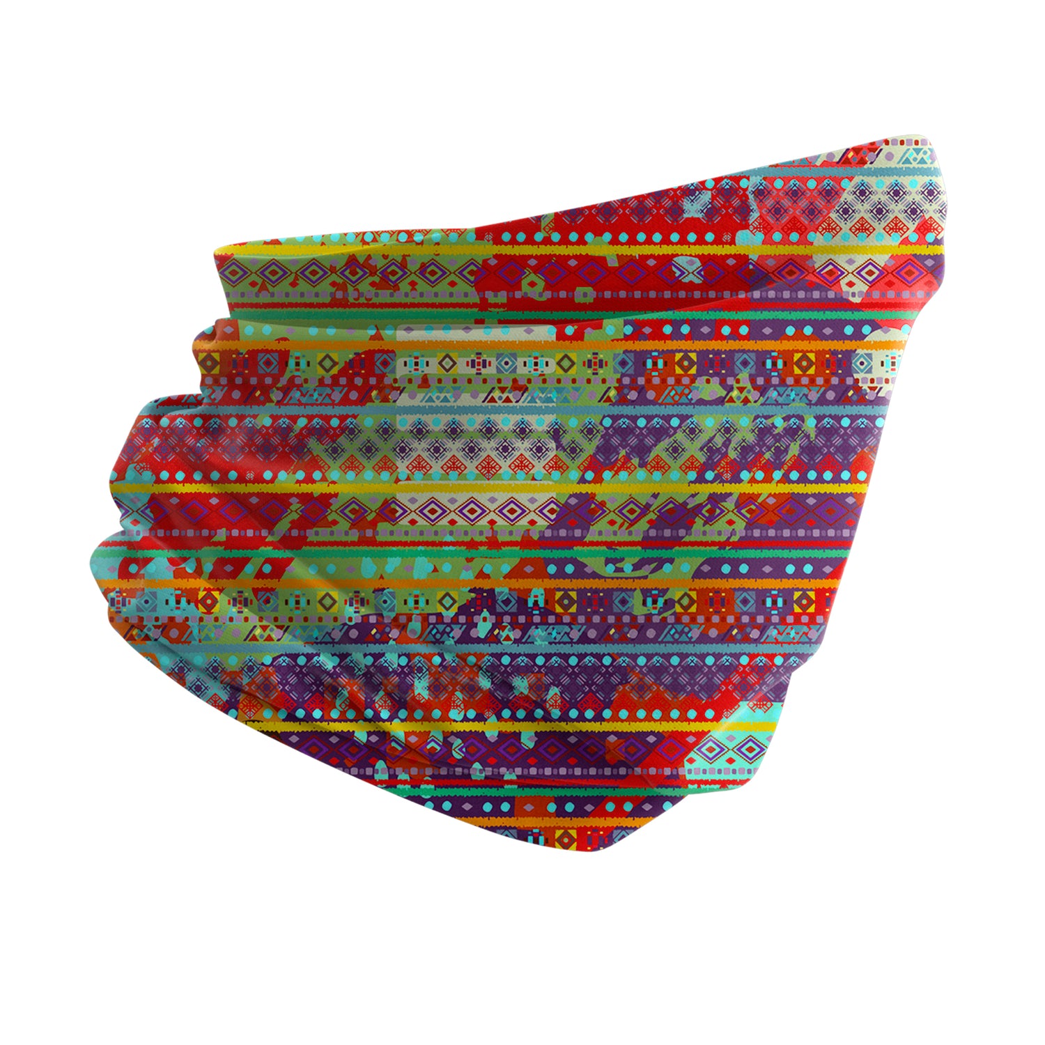 Amber Wave Neck Gaiter – Warm Tone Series Unisex Bandana Boyunluk