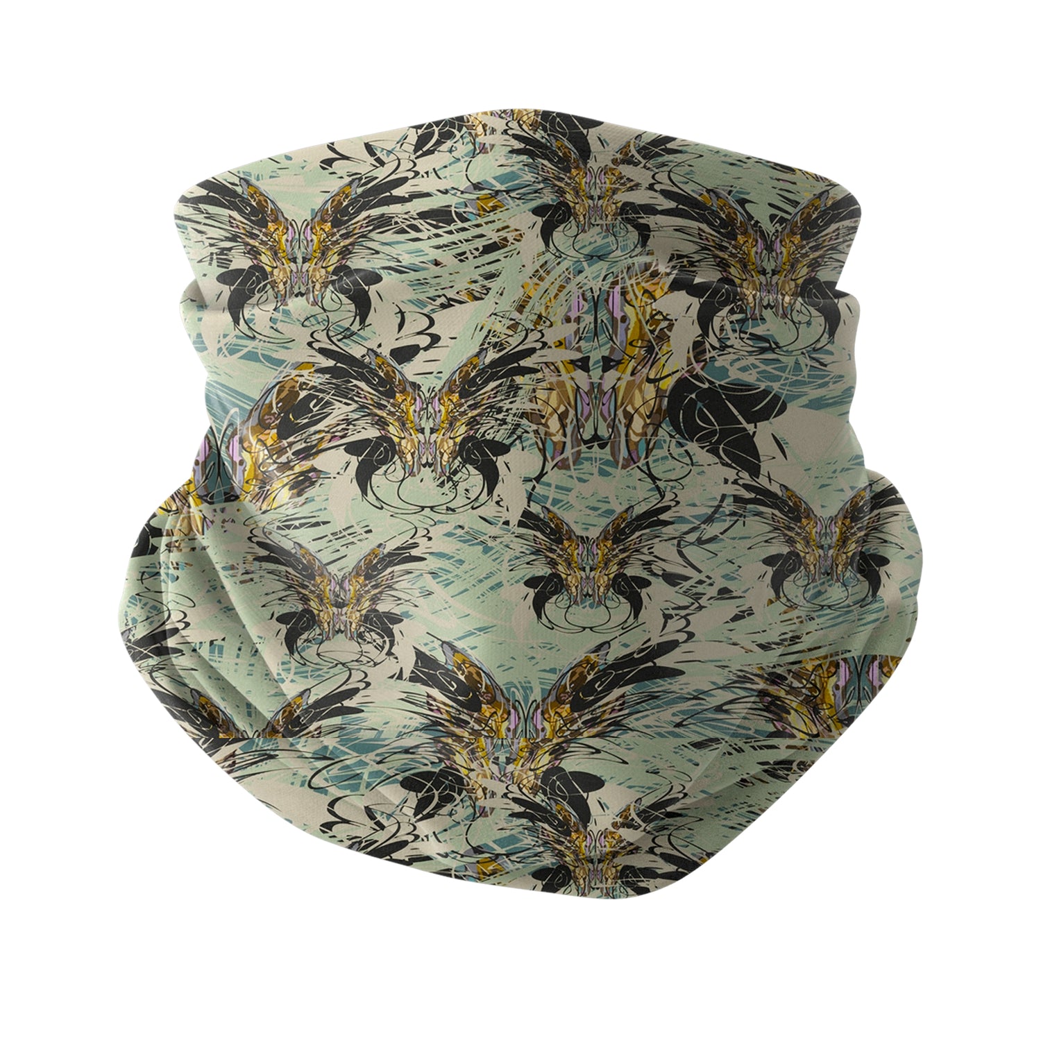 Blue Alpine Pattern Multipurpose Neck Gaiter | Unisex Outdoor Neck Gaiter Bandana