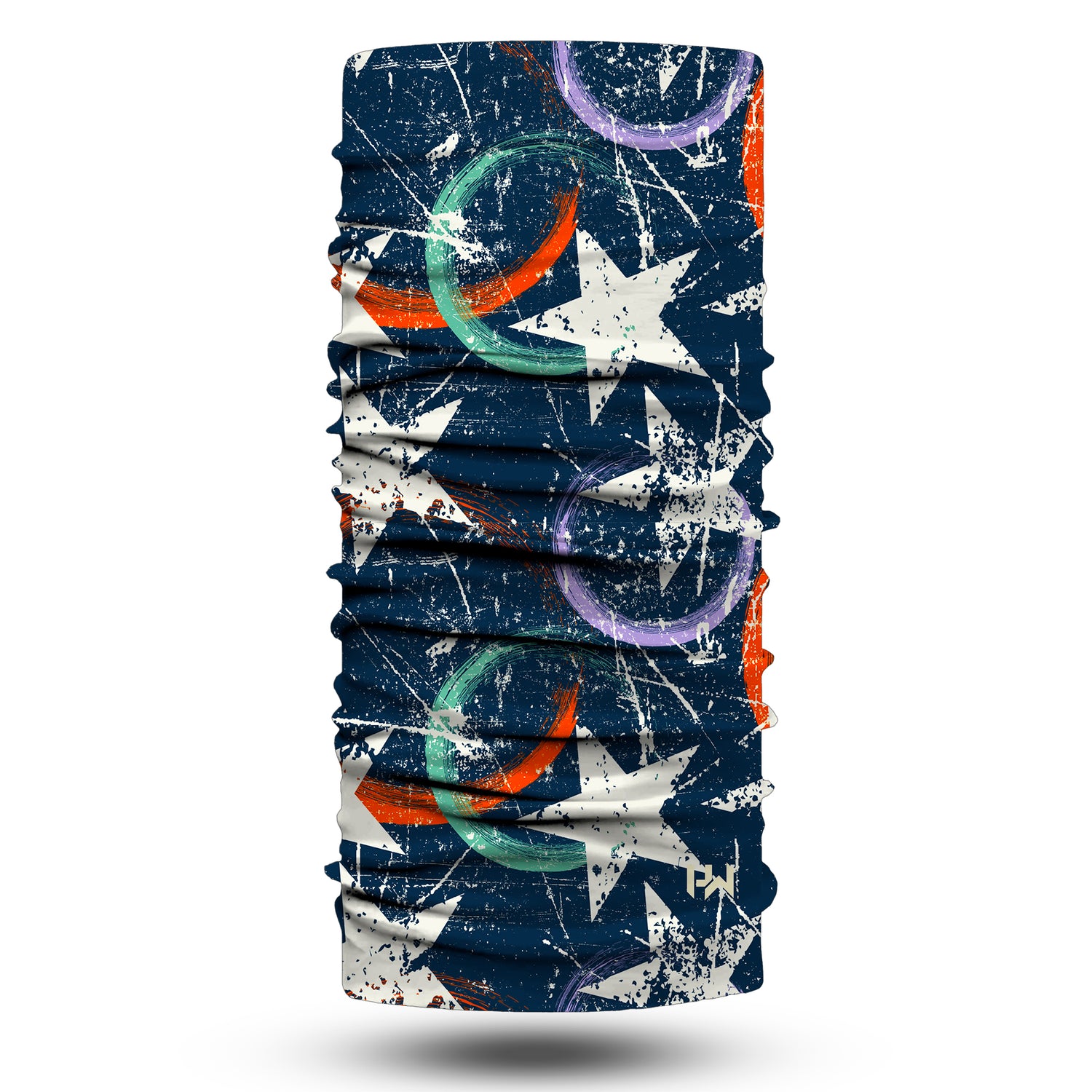 Blue Alpine Pattern Multipurpose Neck Gaiter | Unisex Outdoor Neck Gaiter Bandana