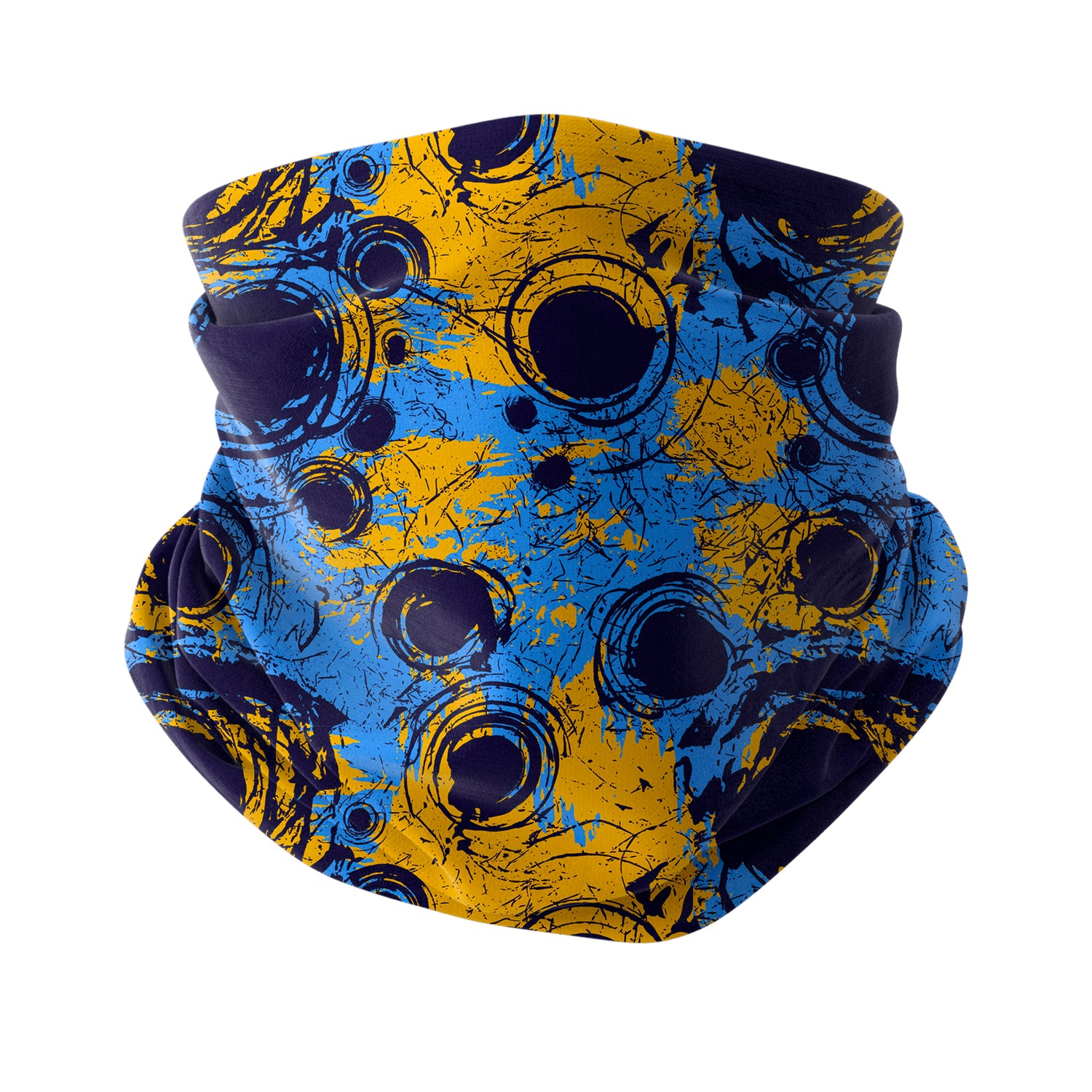 Blue Alpine Pattern Multipurpose Neck Gaiter | Unisex Outdoor Neck Gaiter Bandana