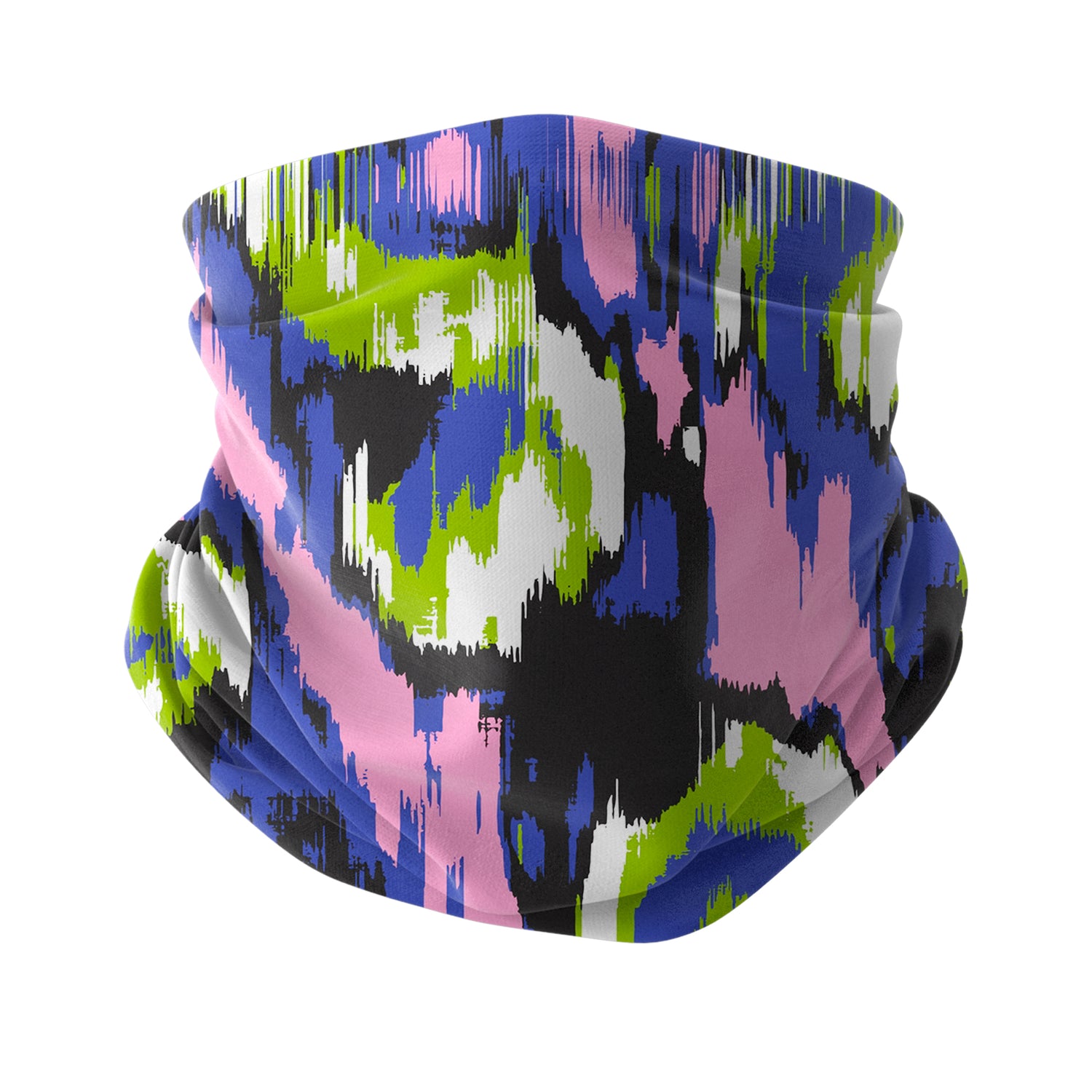 Blue Alpine Pattern Multipurpose Neck Gaiter | Unisex Outdoor Neck Gaiter Bandana