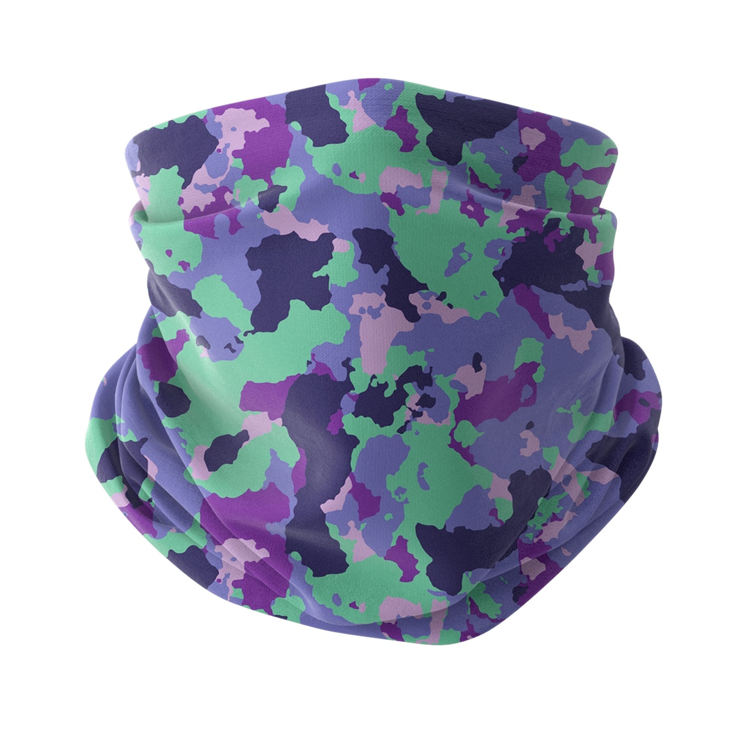 Blue Alpine Pattern Multipurpose Neck Gaiter | Unisex Outdoor Neck Gaiter Bandana