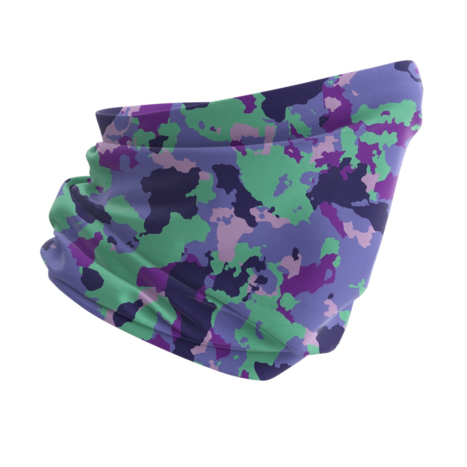 Blue Alpine Pattern Multipurpose Neck Gaiter | Unisex Outdoor Neck Gaiter Bandana